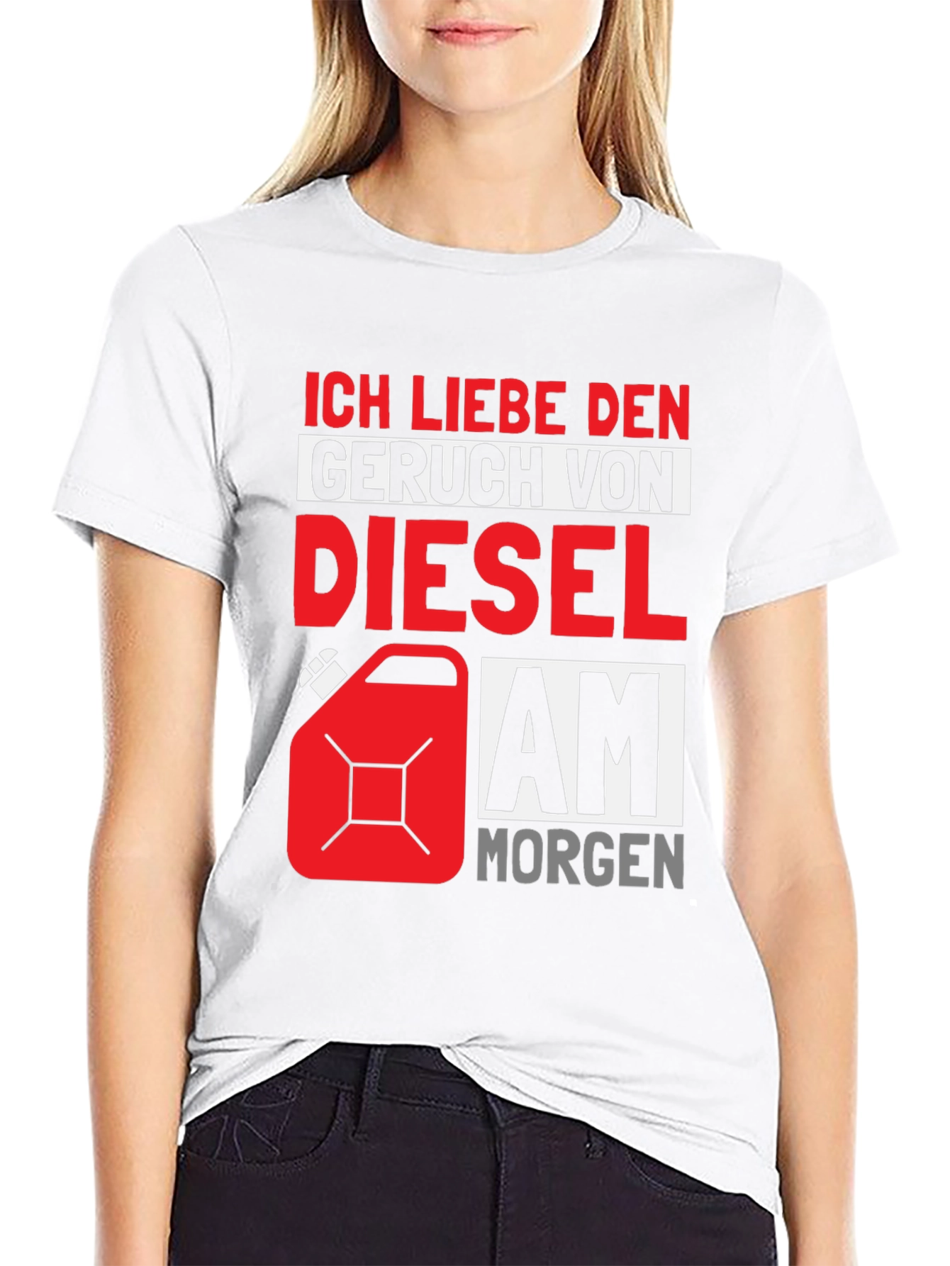 Diesel Smell T-Shirt - German Text Design