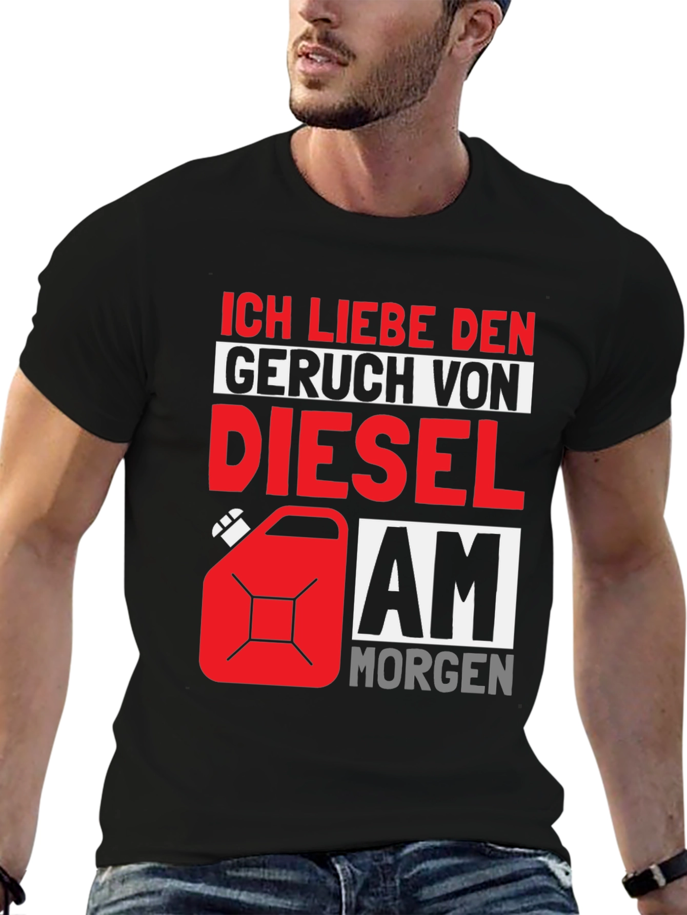 Diesel Smell T-Shirt - German Text Design