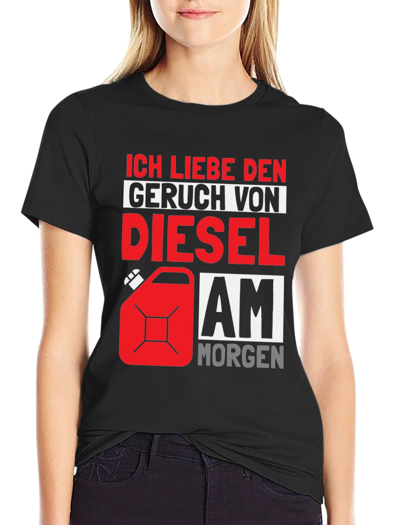 Diesel Smell T-Shirt - German Text Design