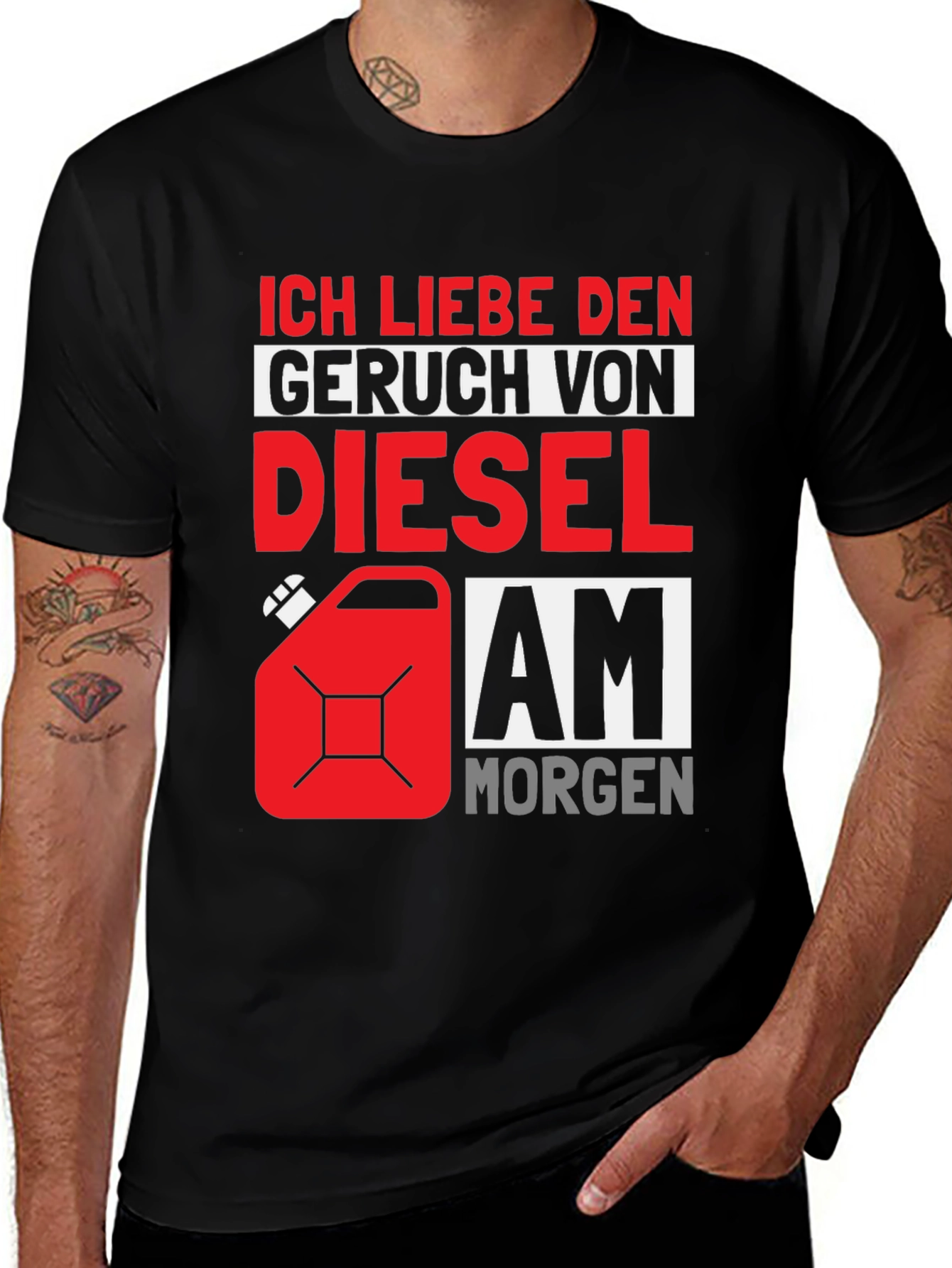 Diesel Smell T-Shirt - German Text Design