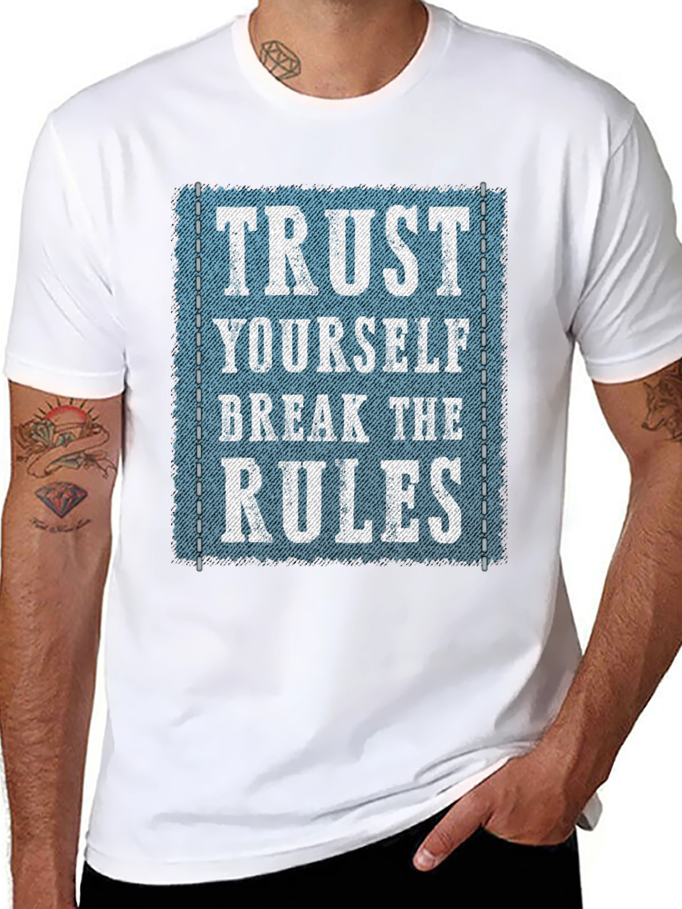 Trust Yourself Graphic Tee - Break the Rules T-Shirt