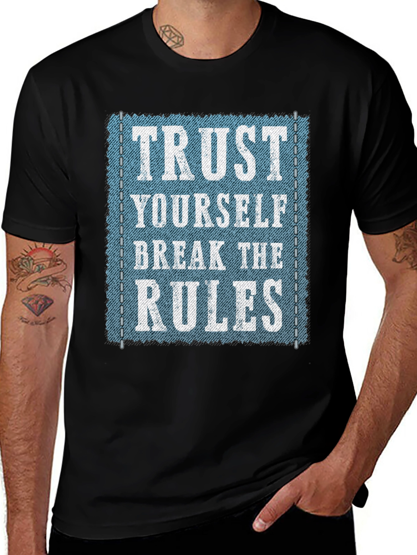 Trust Yourself Graphic Tee - Break the Rules T-Shirt