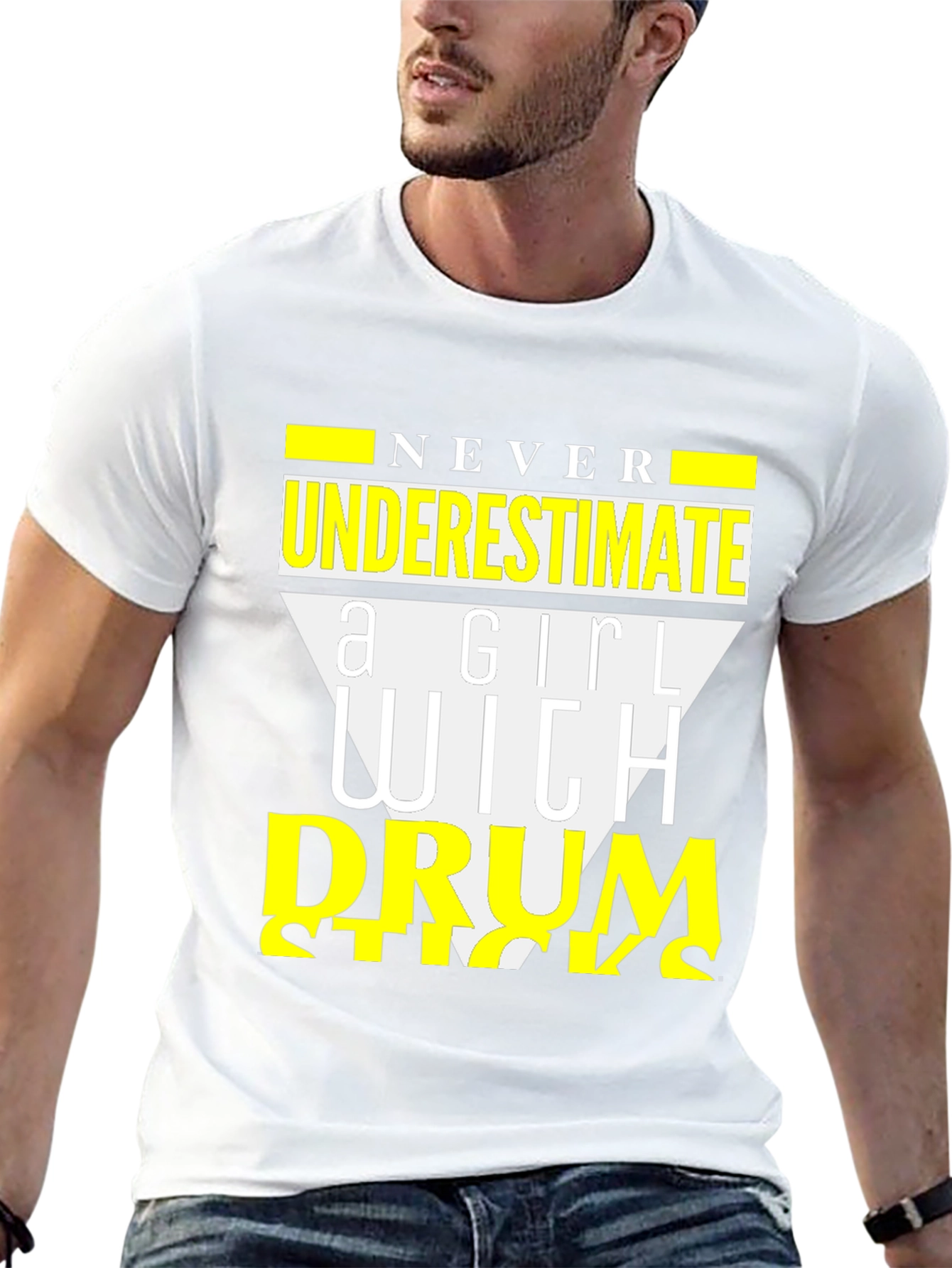 Never Underestimate a Girl with Drumsticks T-Shirt