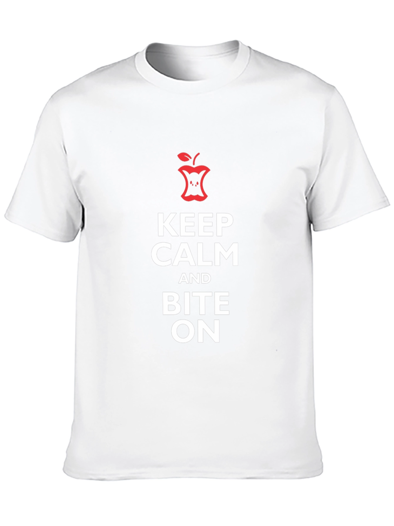 Keep Calm and Bite On Black Graphic Tee