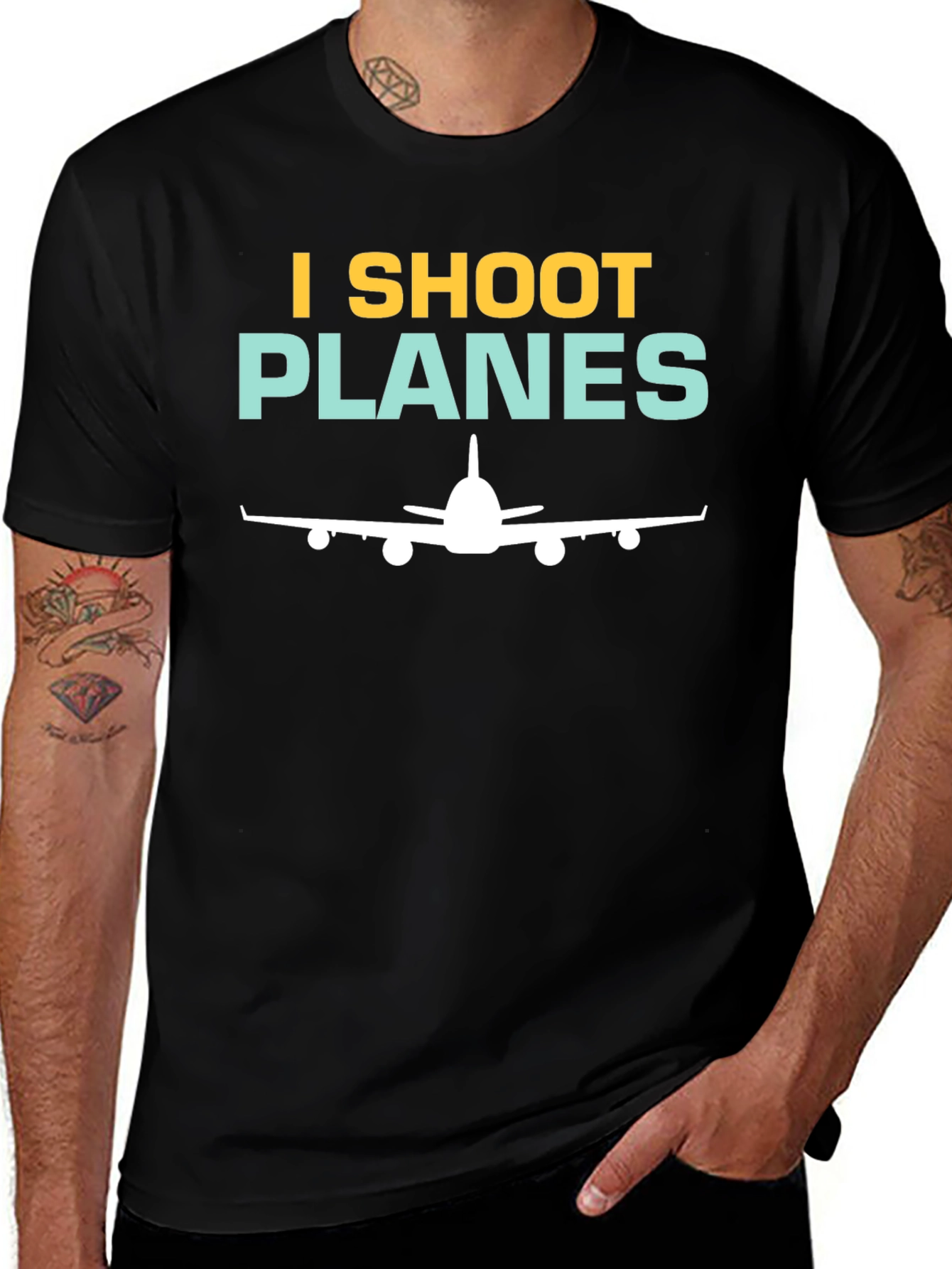 I Shoot Planes T-Shirt - Aviation Photographer Gift