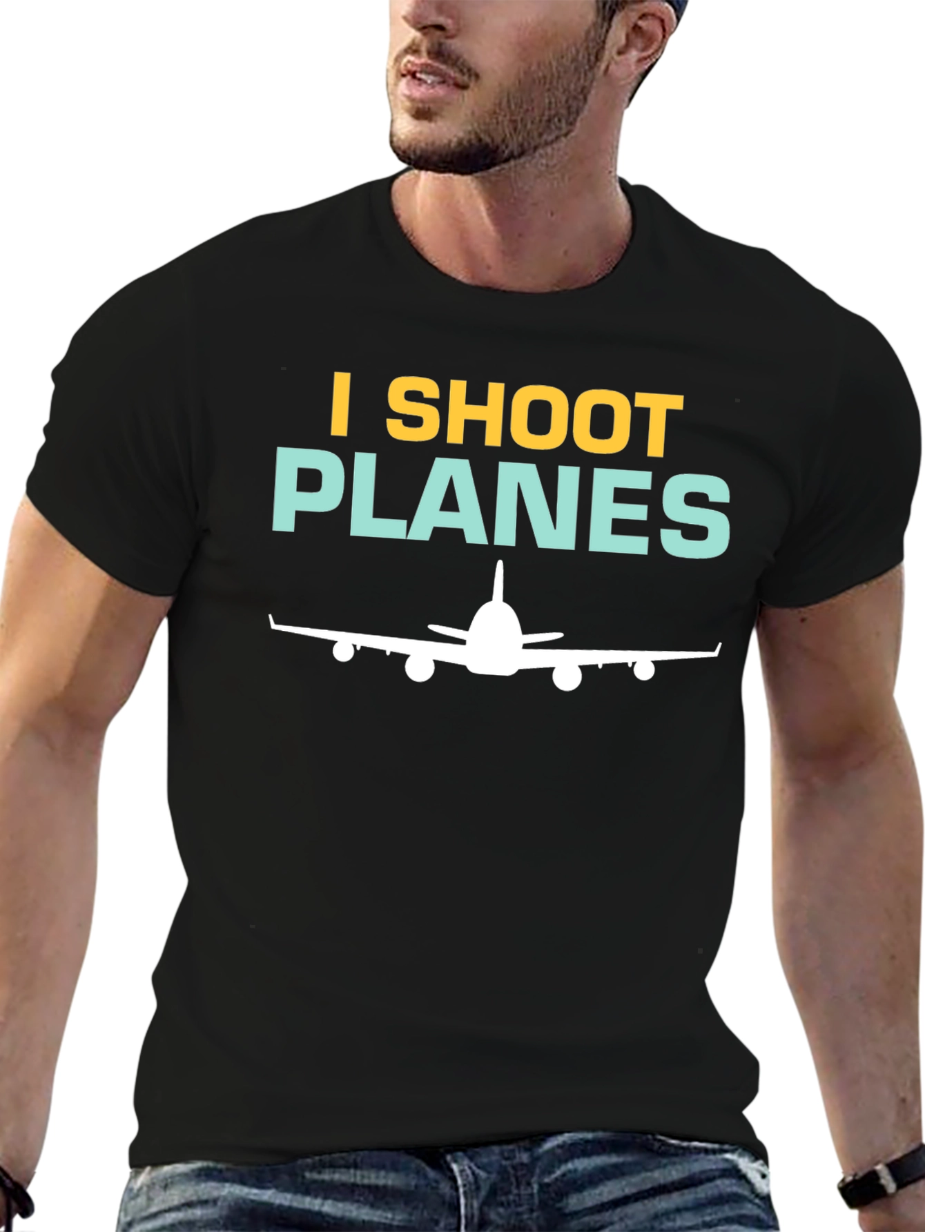 I Shoot Planes T-Shirt - Aviation Photographer Gift