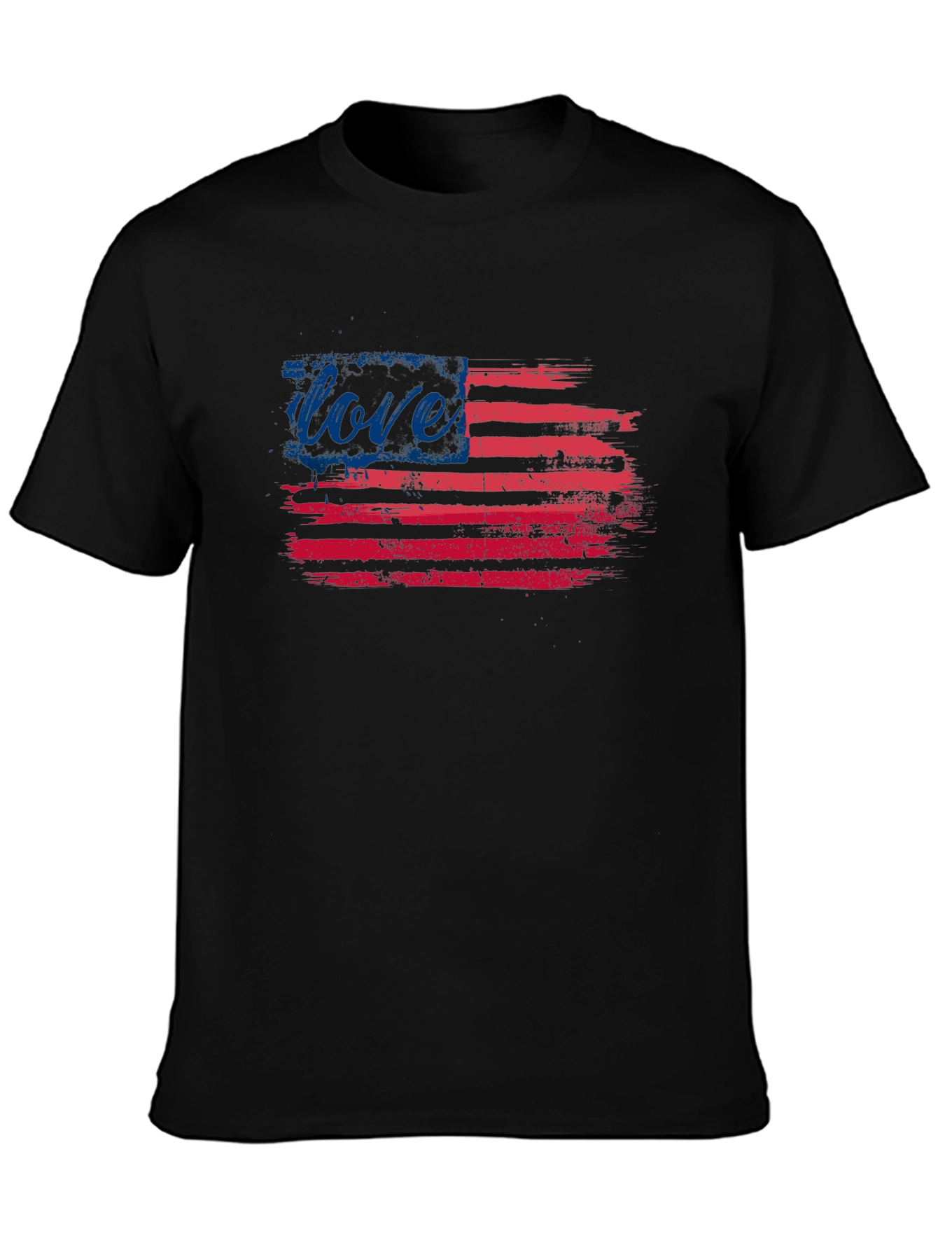 Love Flag T-Shirt - Patriotic USA Pride Tee
