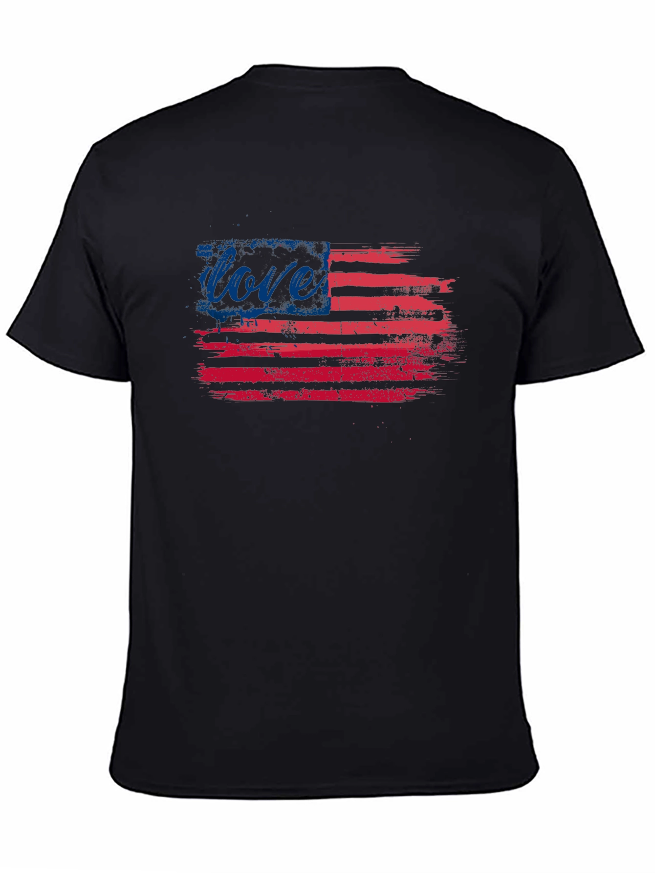 Love Flag T-Shirt - Patriotic USA Pride Tee