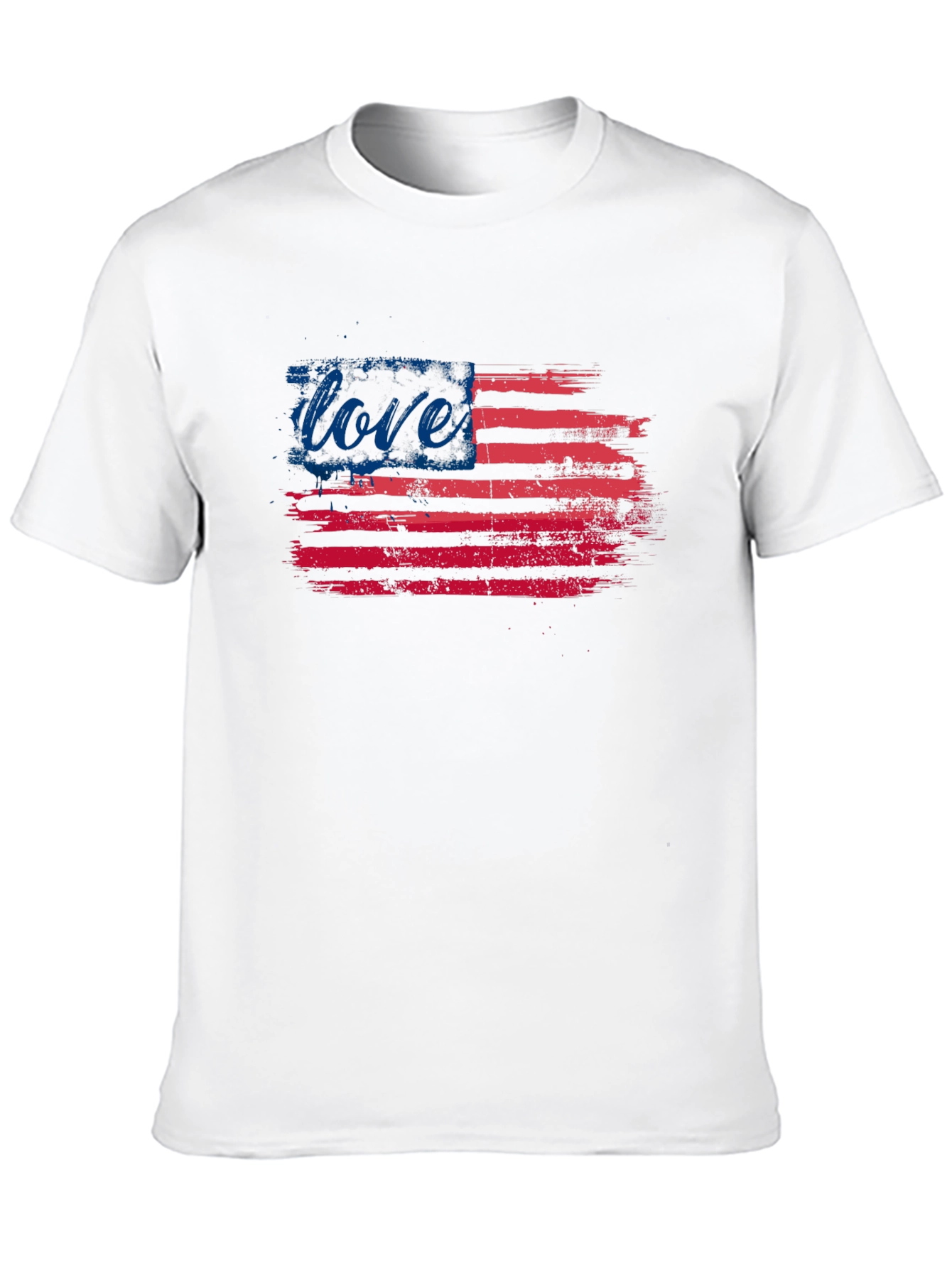 Love Flag T-Shirt - Patriotic USA Pride Tee