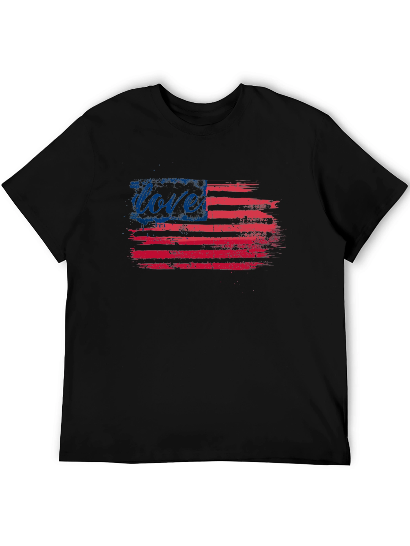 Love Flag T-Shirt - Patriotic USA Pride Tee
