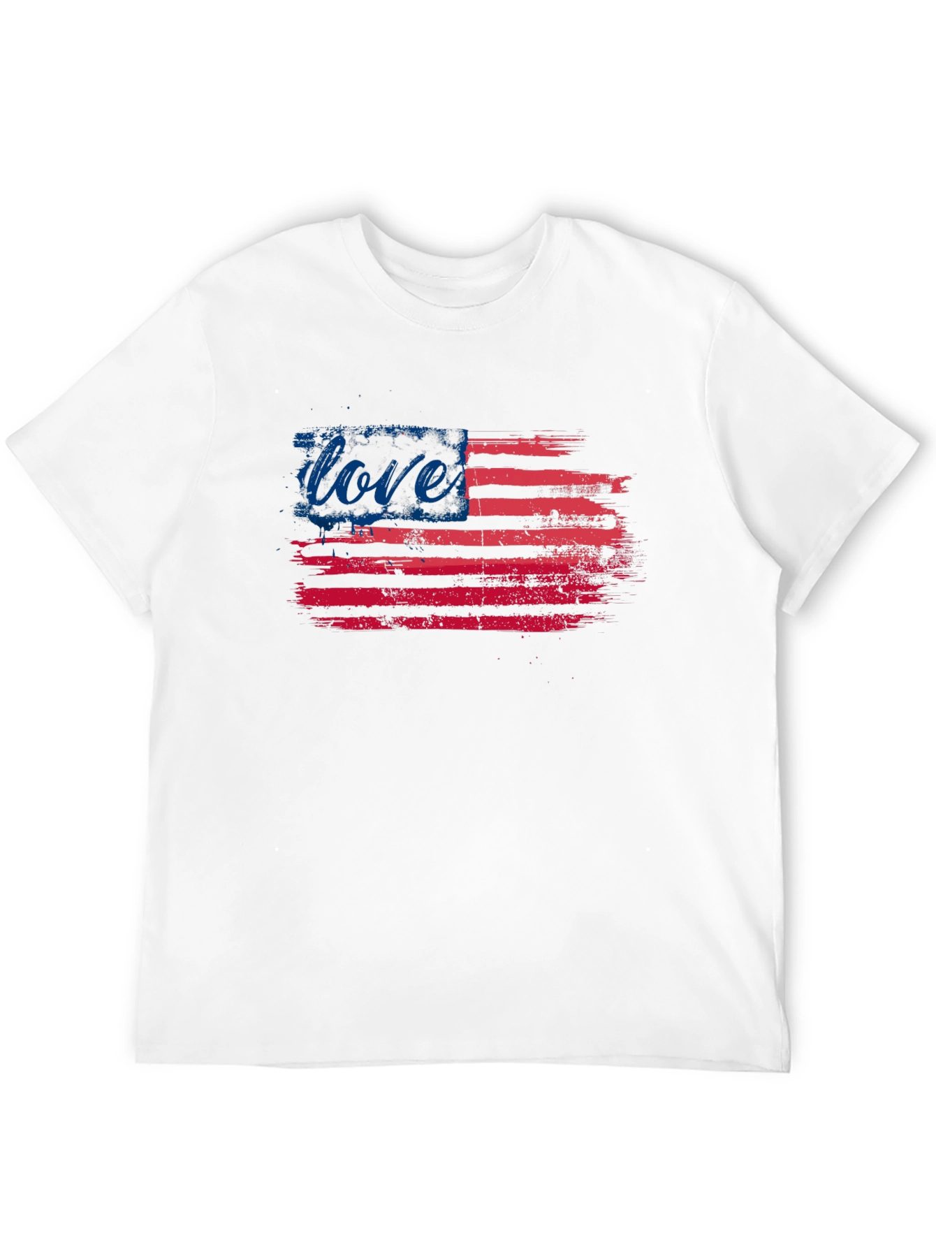 Love Flag T-Shirt - Patriotic USA Pride Tee