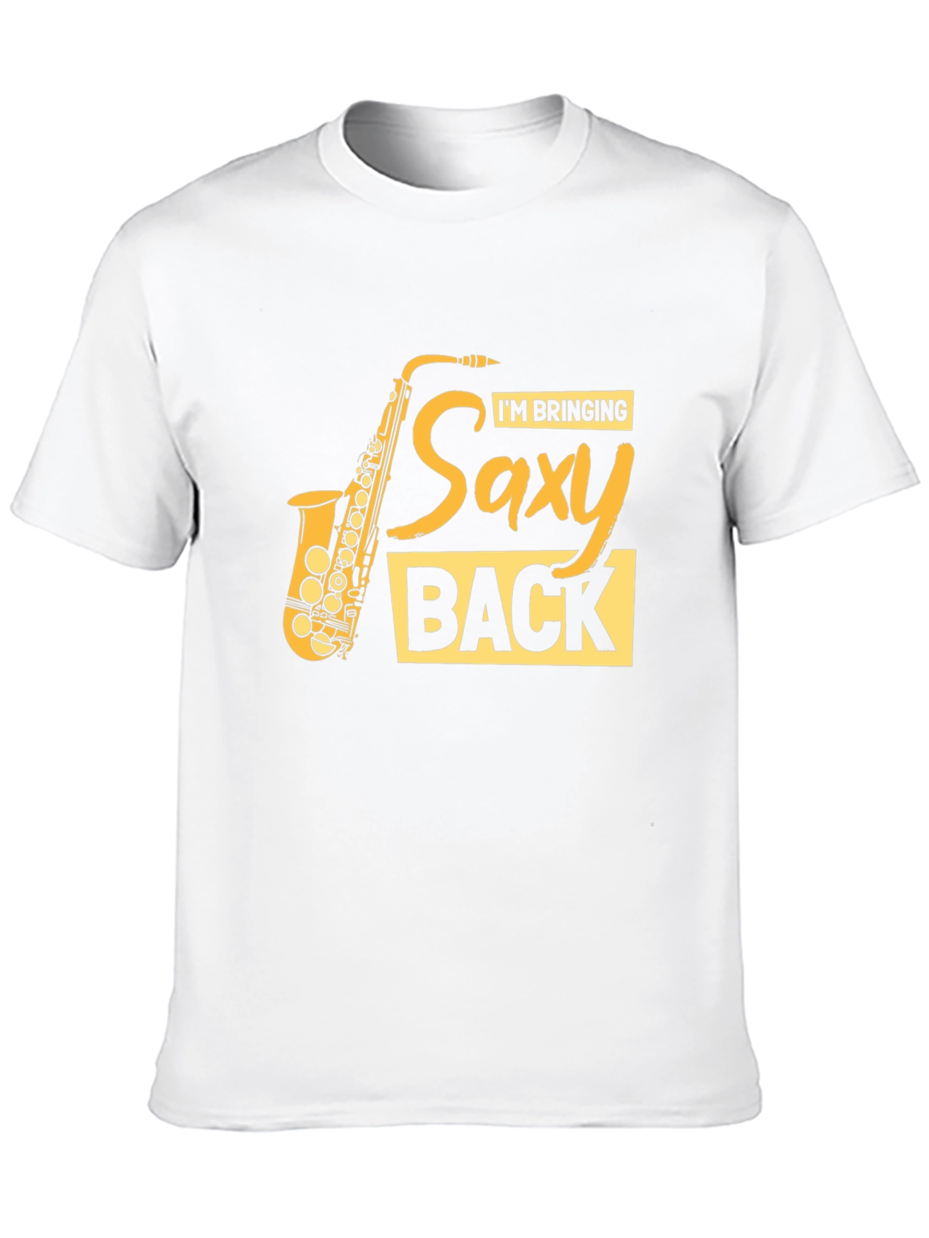 Saxy Back T-Shirt - Music Lover Tee