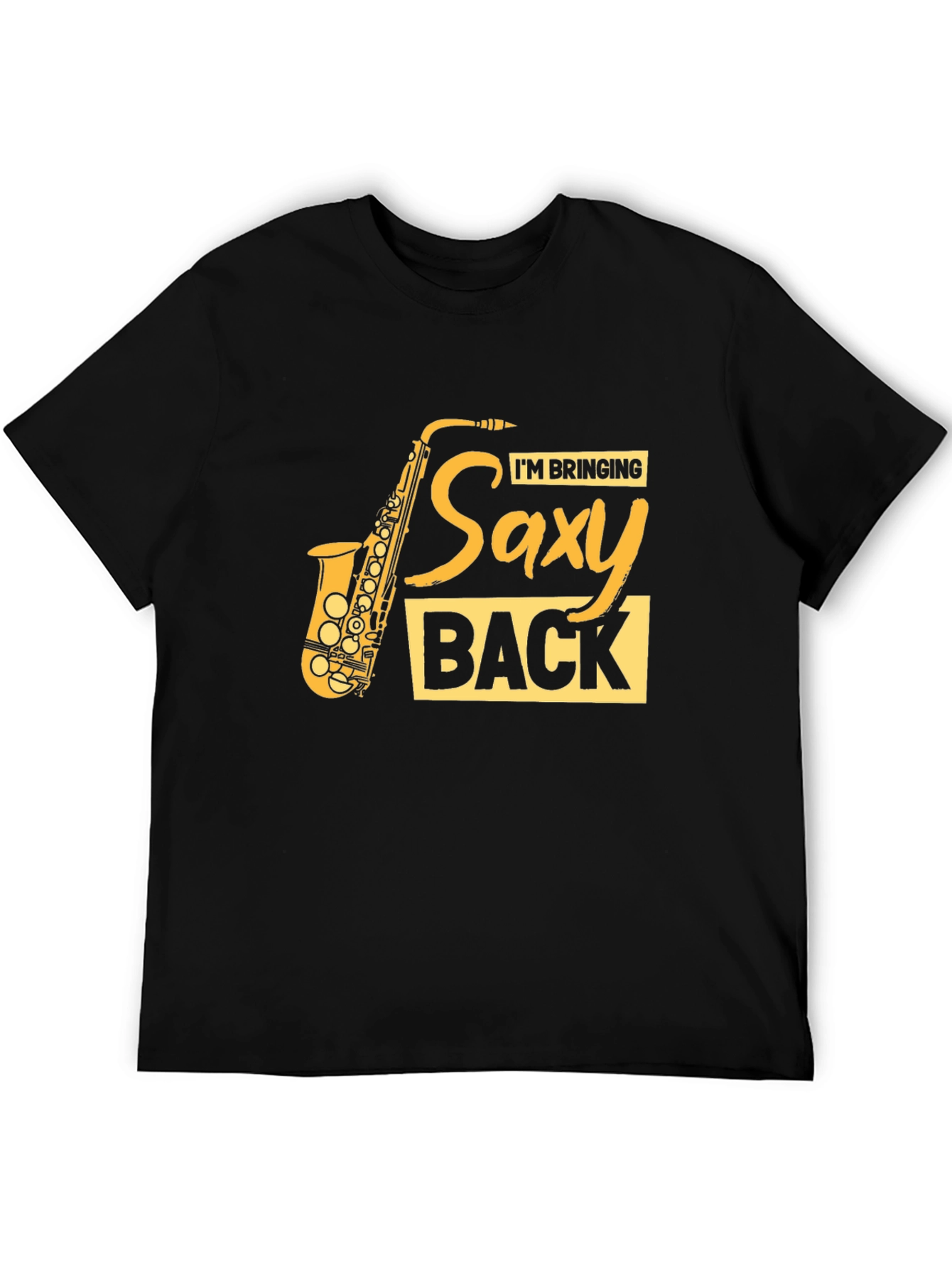 Saxy Back T-Shirt - Music Lover Tee