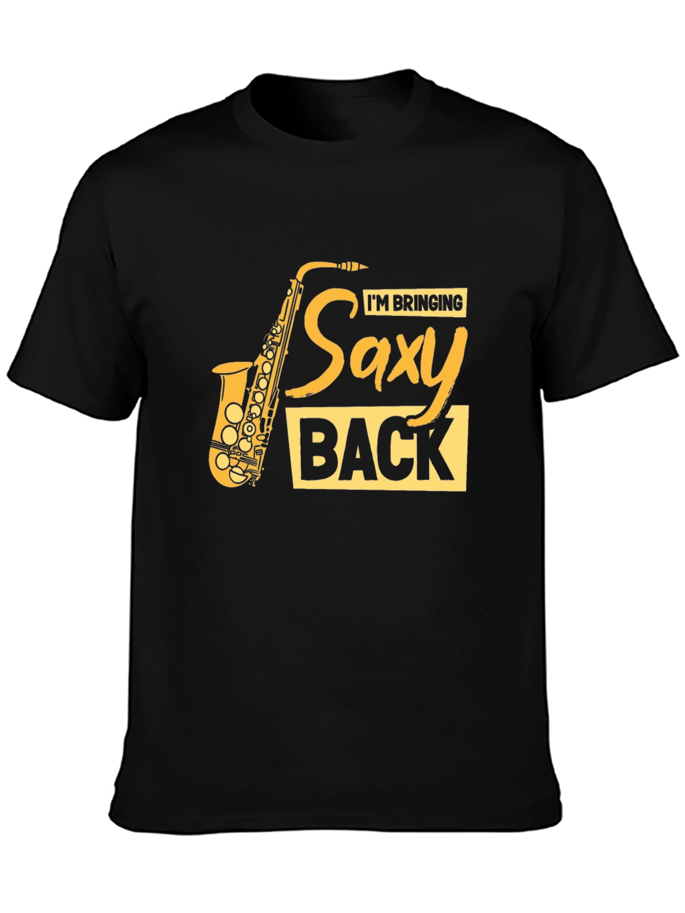 Saxy Back T-Shirt - Music Lover Tee