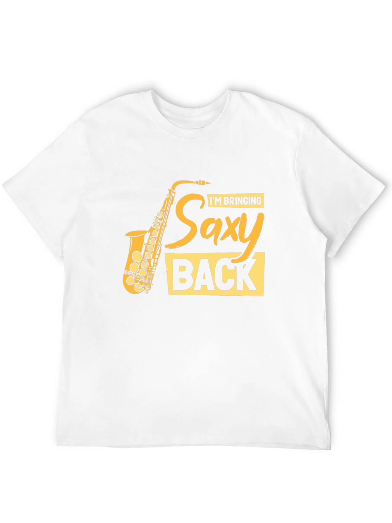 Saxy Back T-Shirt - Music Lover Tee