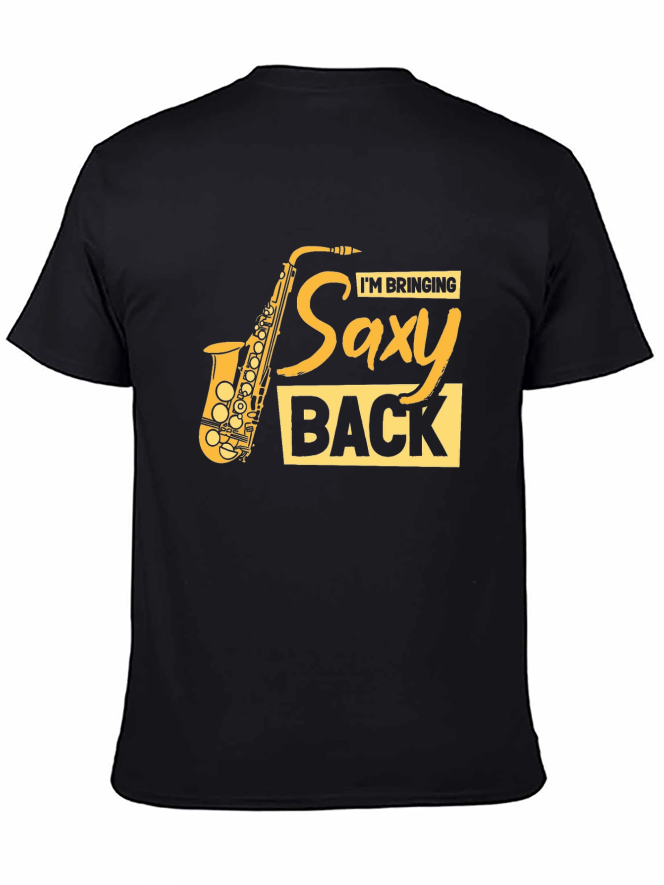 Saxy Back T-Shirt - Music Lover Tee