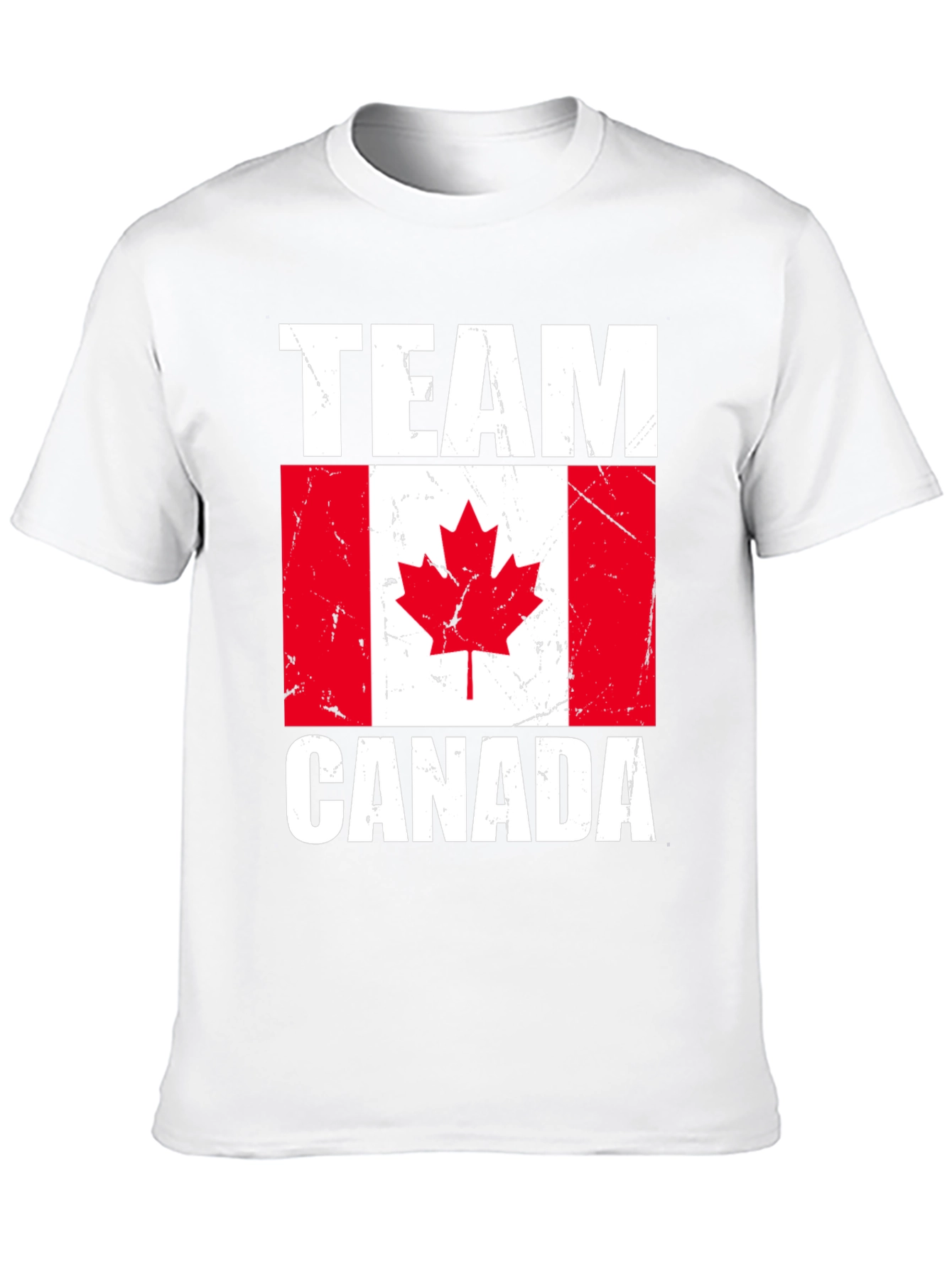 Team Canada T-Shirt - Distressed Flag Graphic