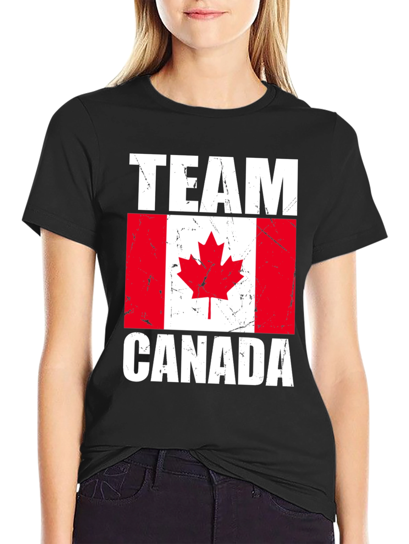 Team Canada T-Shirt - Distressed Flag Graphic