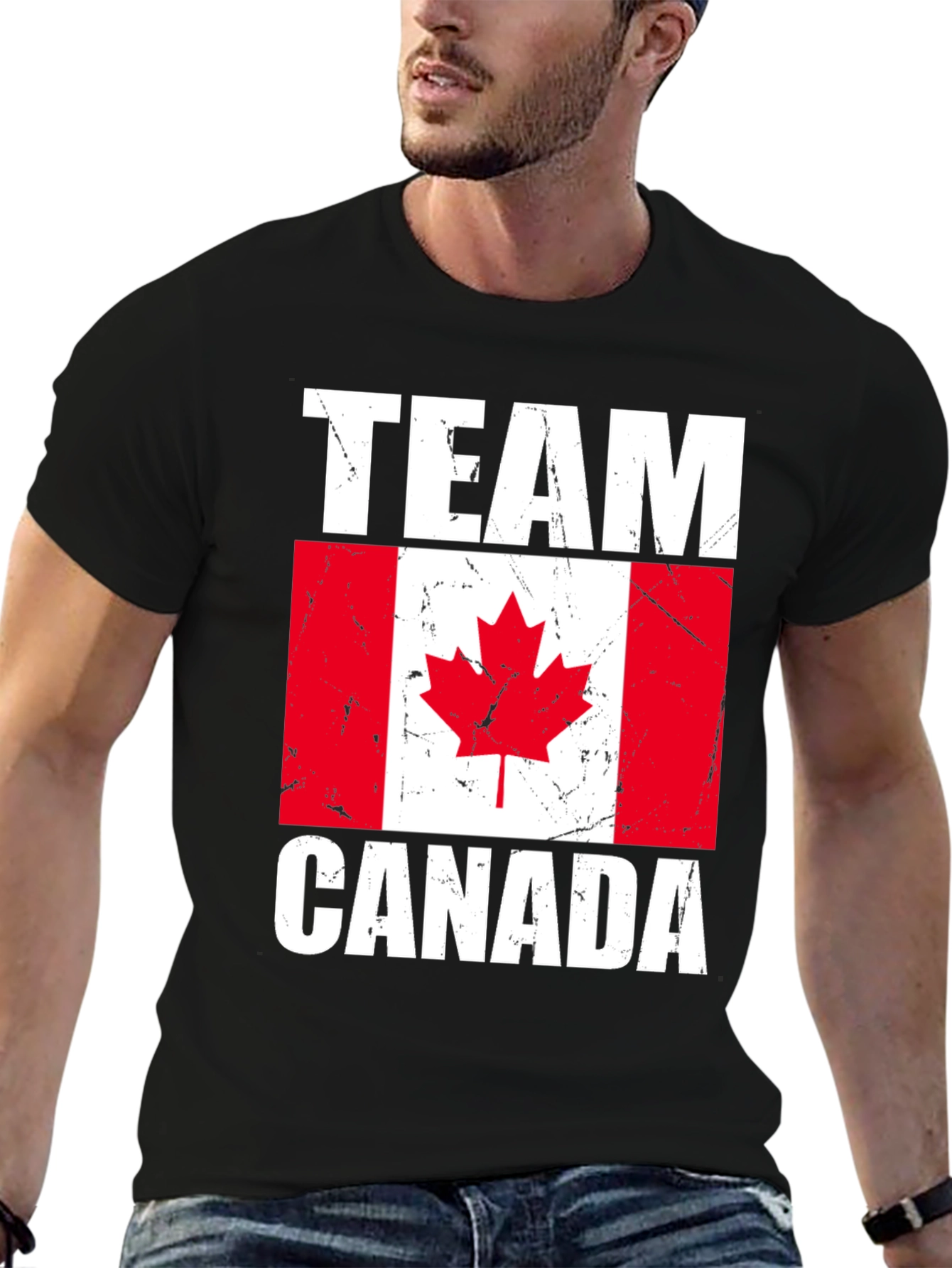 Team Canada T-Shirt - Distressed Flag Graphic