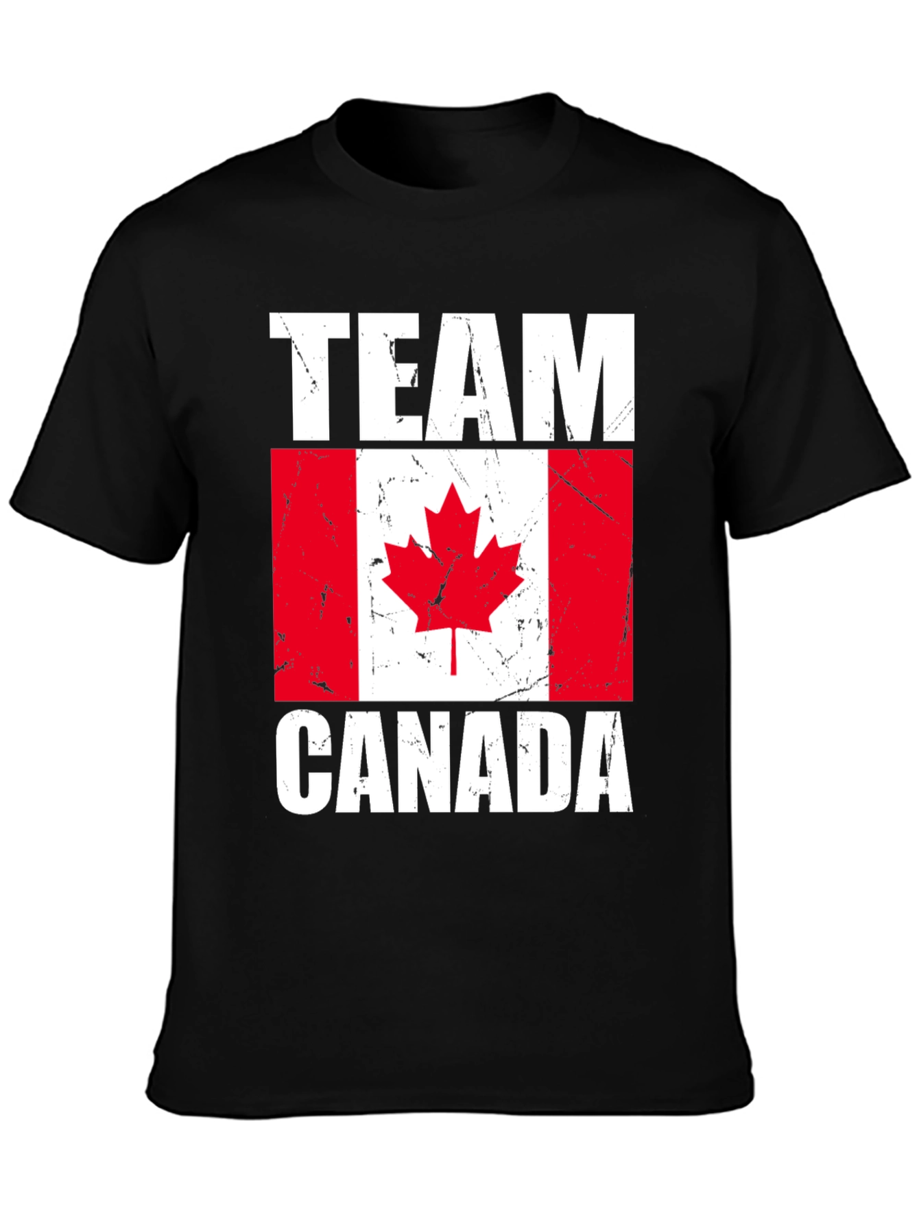 Team Canada T-Shirt - Distressed Flag Graphic