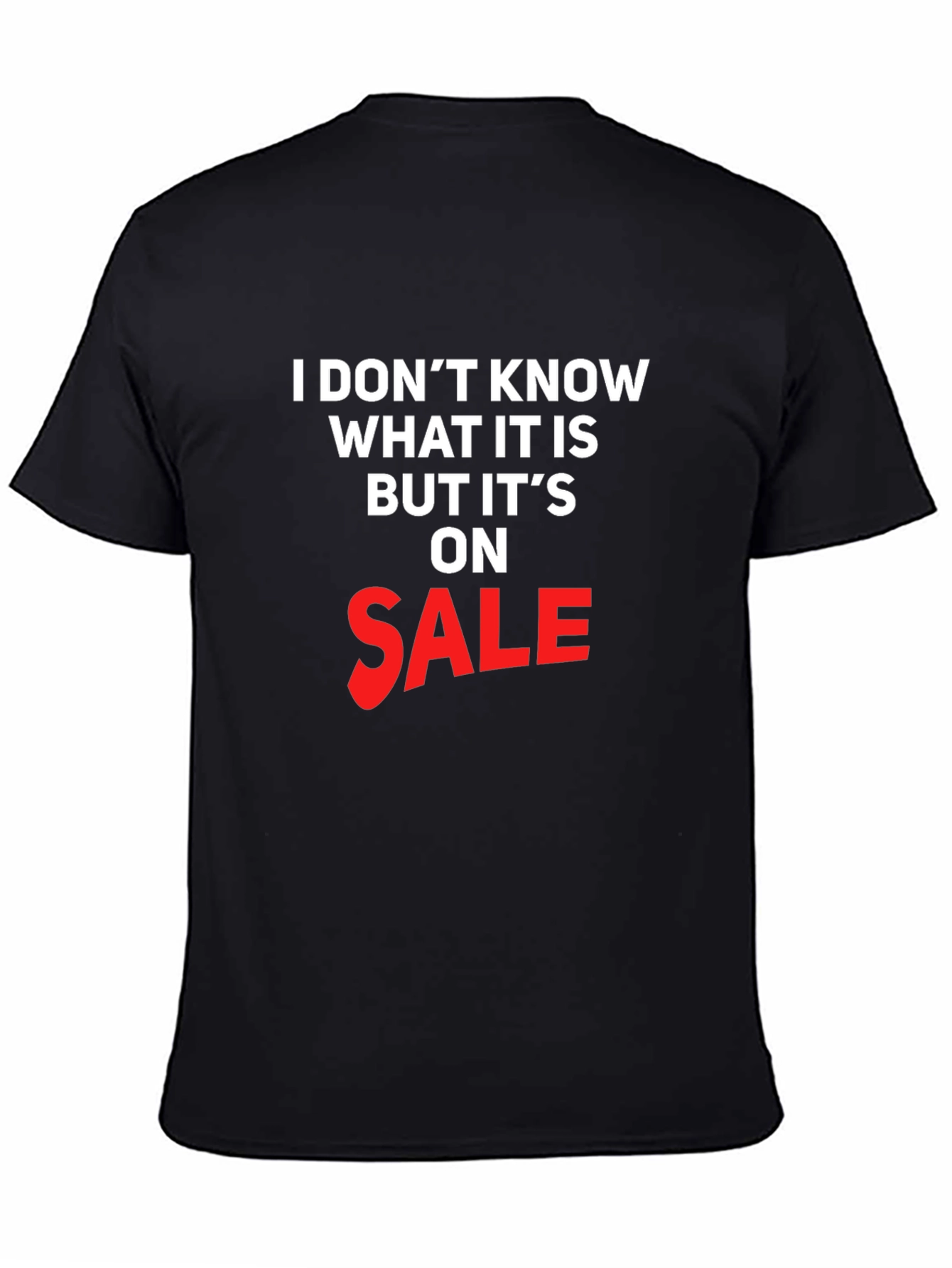 Funny On Sale Graphic T-Shirt - Black