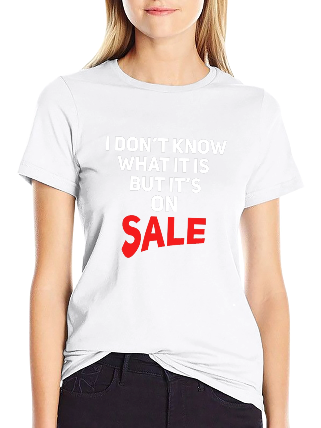 Funny On Sale Graphic T-Shirt - Black