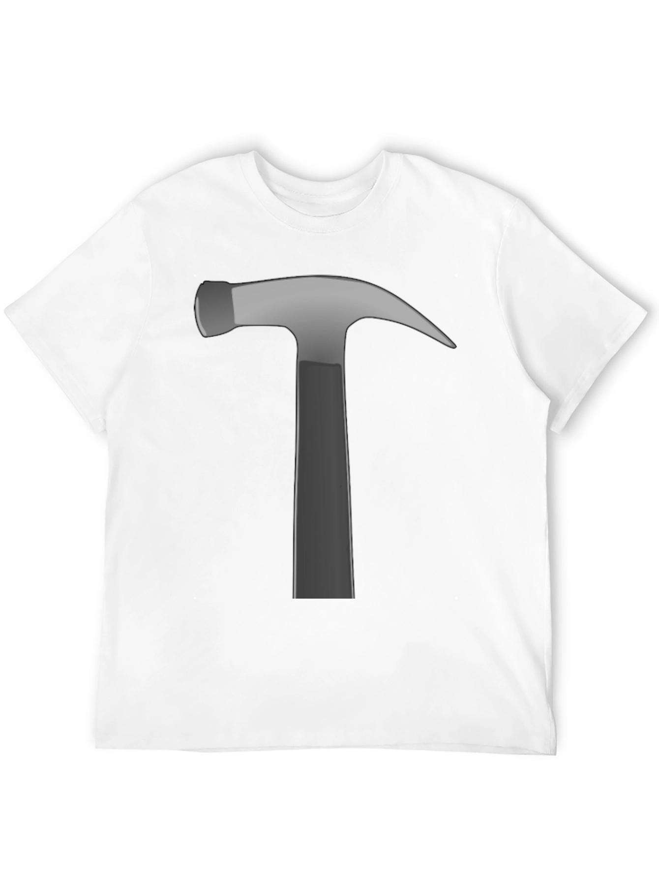 Hammer Graphic Tee - Black Cotton Crew Neck