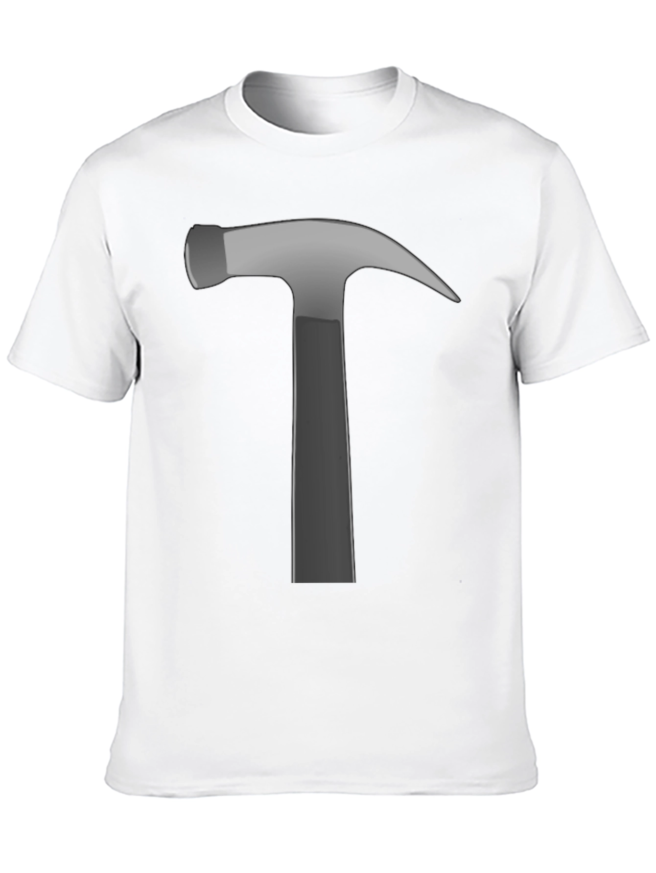 Hammer Graphic Tee - Black Cotton Crew Neck
