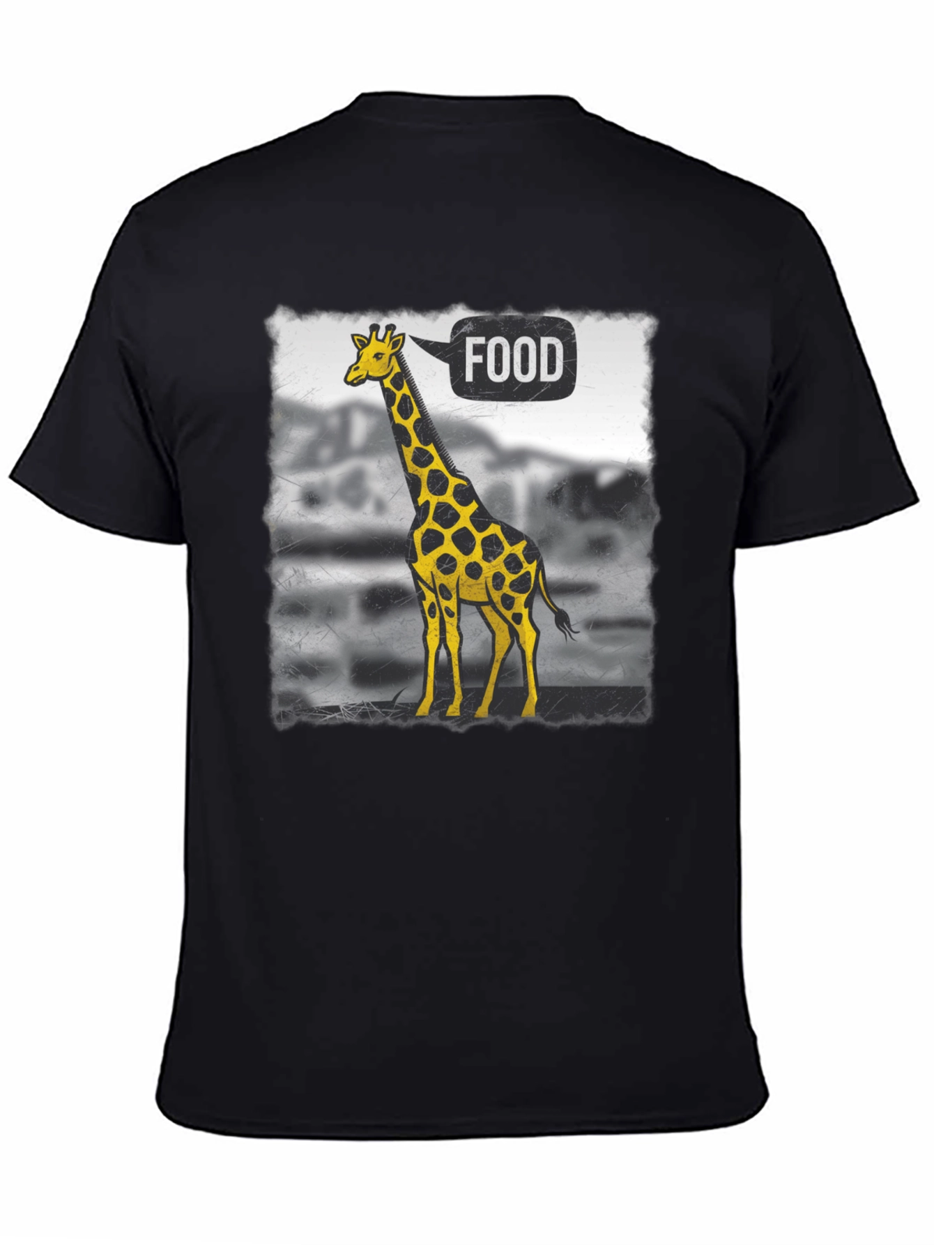 Giraffe Food T-Shirt - Quirky Animal Tee