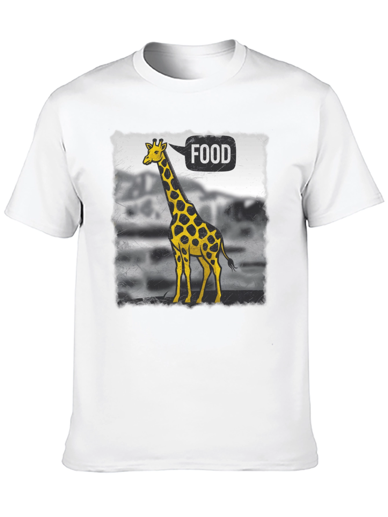 Giraffe Food T-Shirt - Quirky Animal Tee