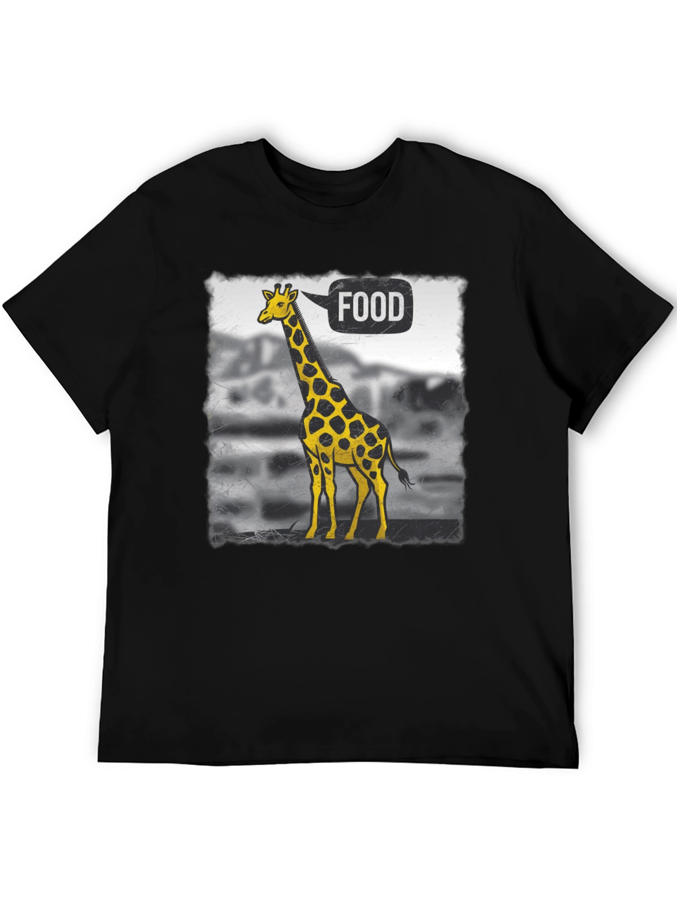 Giraffe Food T-Shirt - Quirky Animal Tee