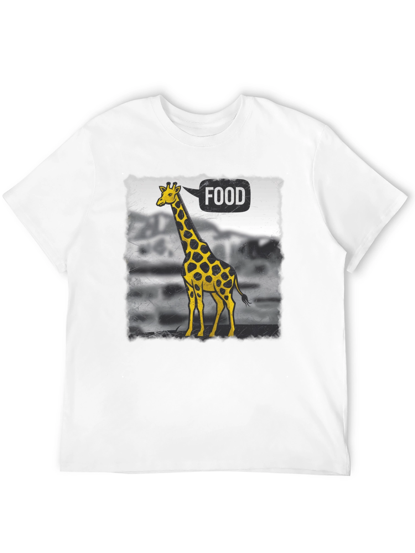 Giraffe Food T-Shirt - Quirky Animal Tee