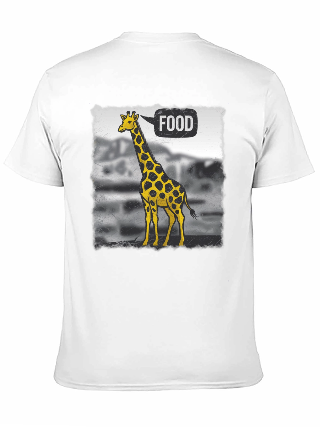Giraffe Food T-Shirt - Quirky Animal Tee