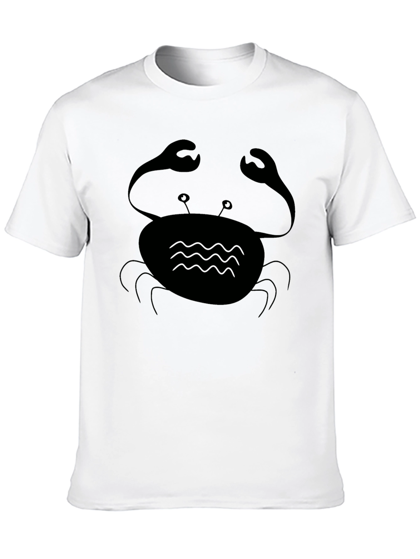 Black Crab Graphic Tee - Coastal Style Comfort