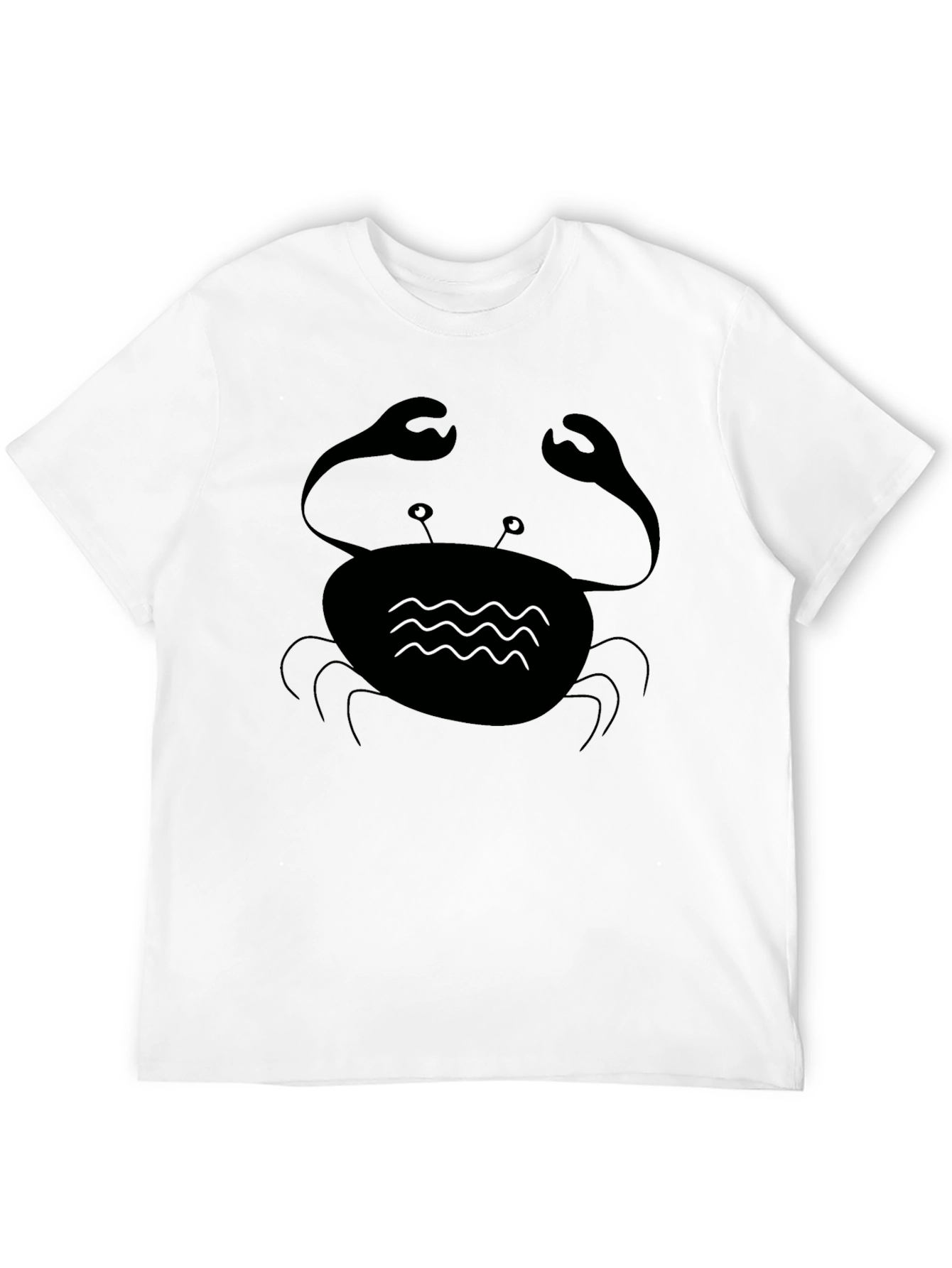 Black Crab Graphic Tee - Coastal Style Comfort