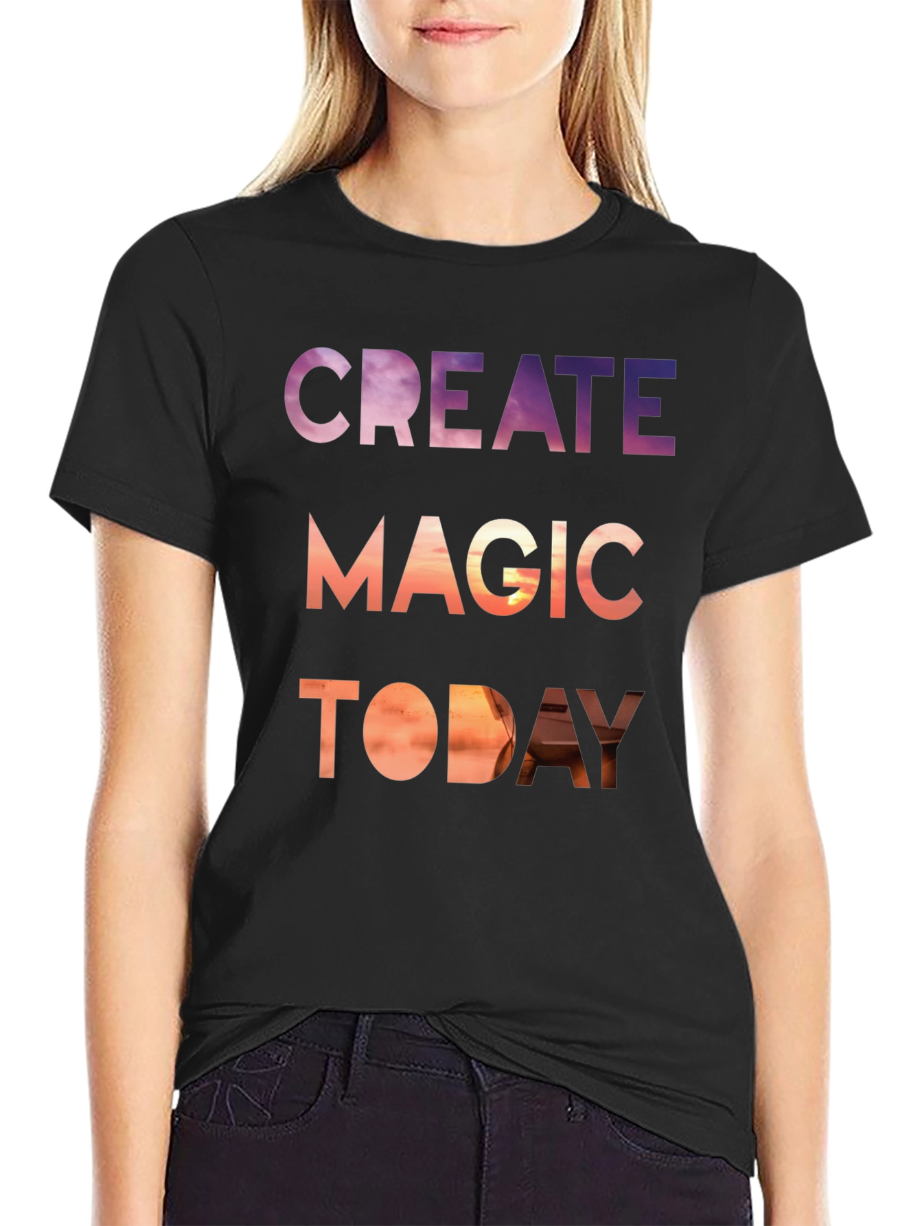 Create Magic Today Graphic Tee - Stylish Comfort