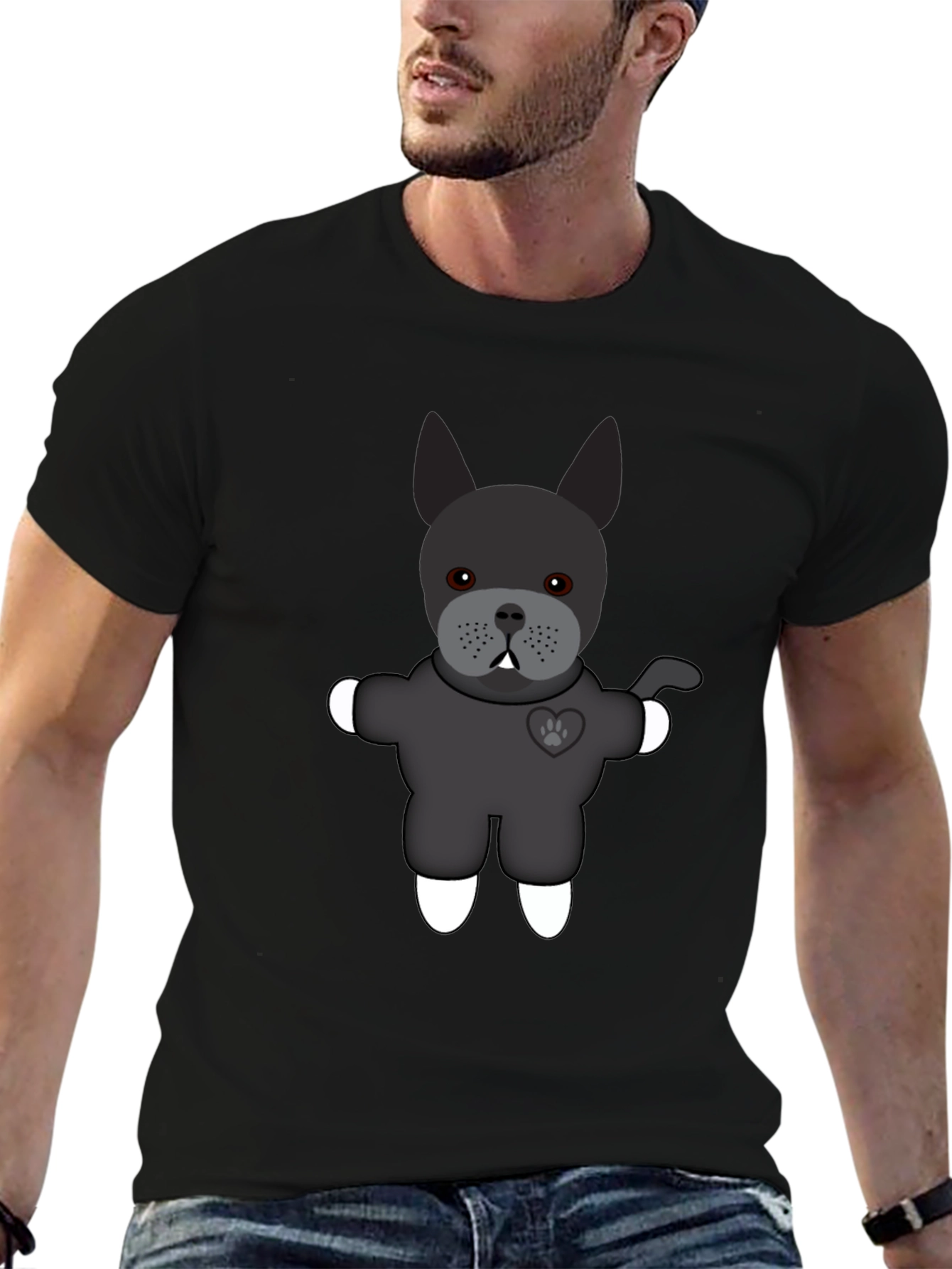 Black French Bulldog Graphic Tee