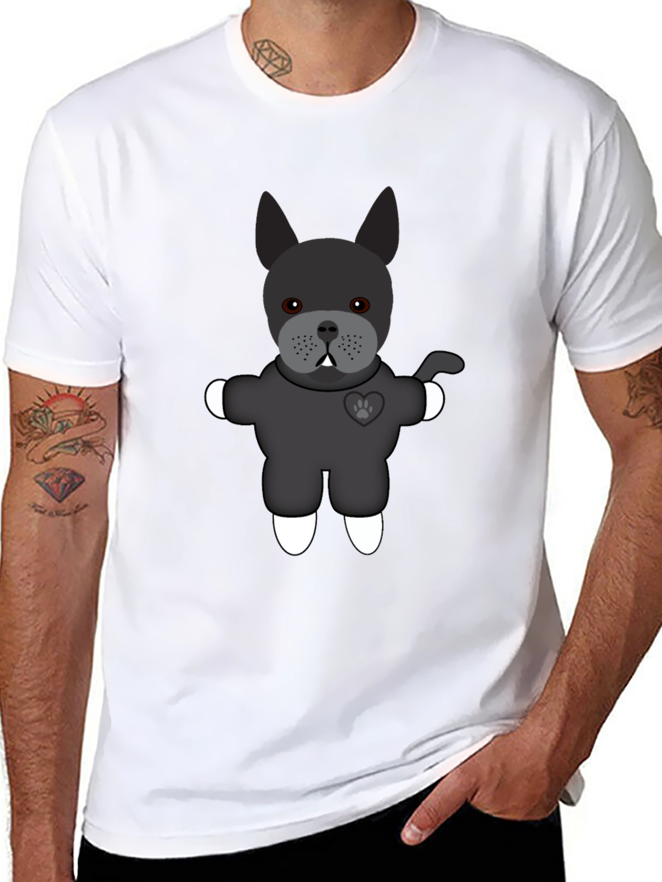 Black French Bulldog Graphic Tee