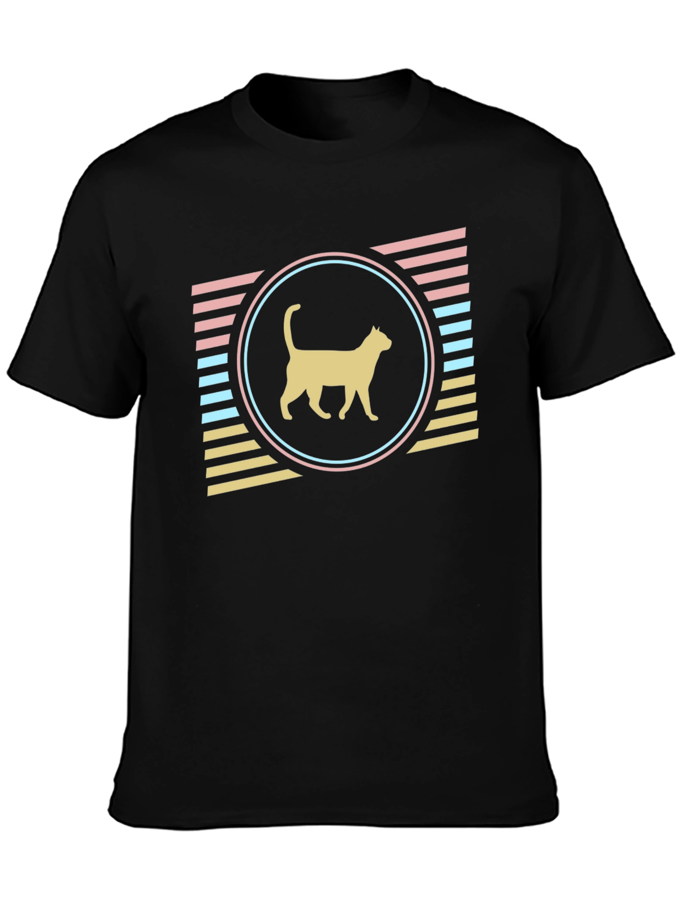 Retro Cat Graphic T-Shirt