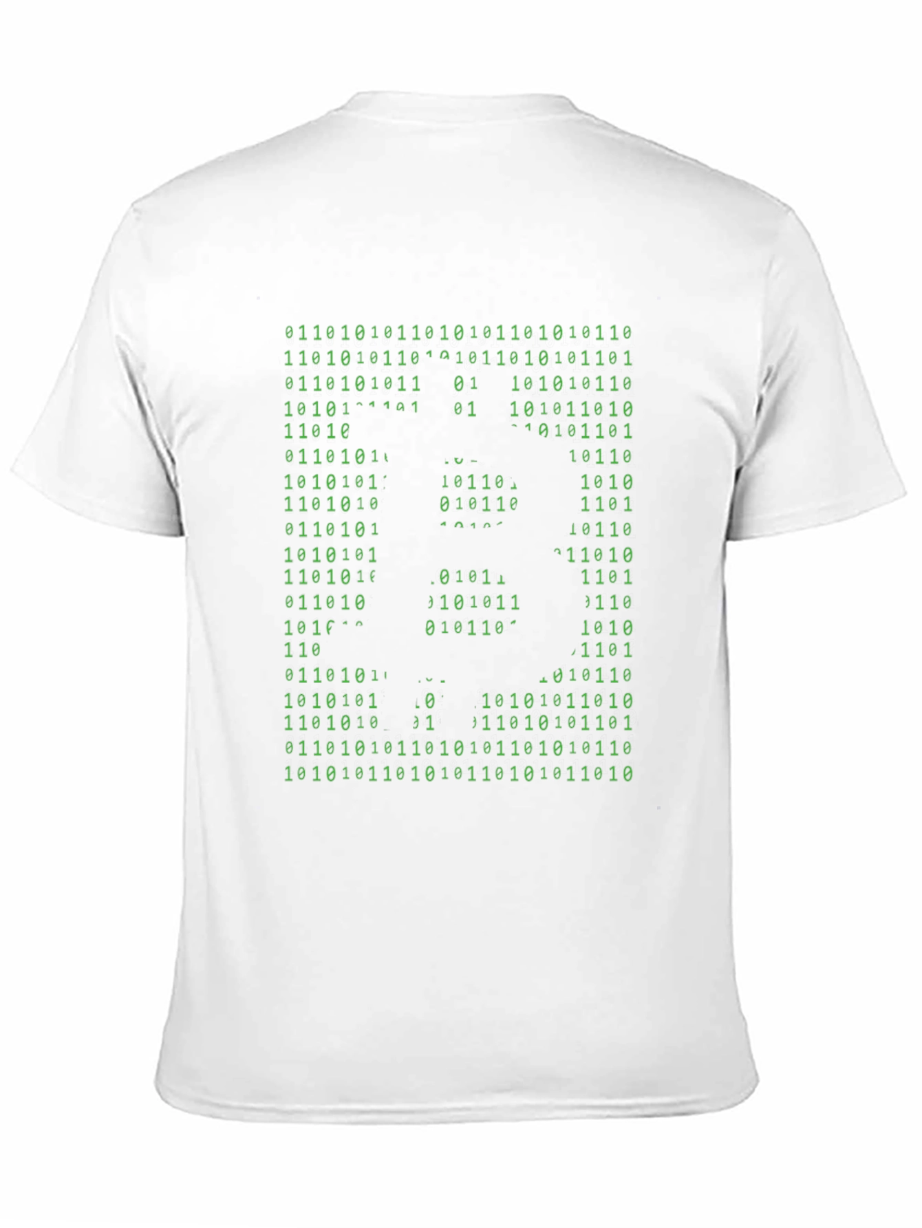 Binary Skull Graphic Tee - Hacker Style
