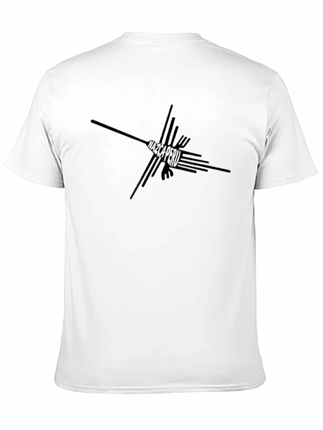 Nazca Lines Hummingbird Black T-Shirt
