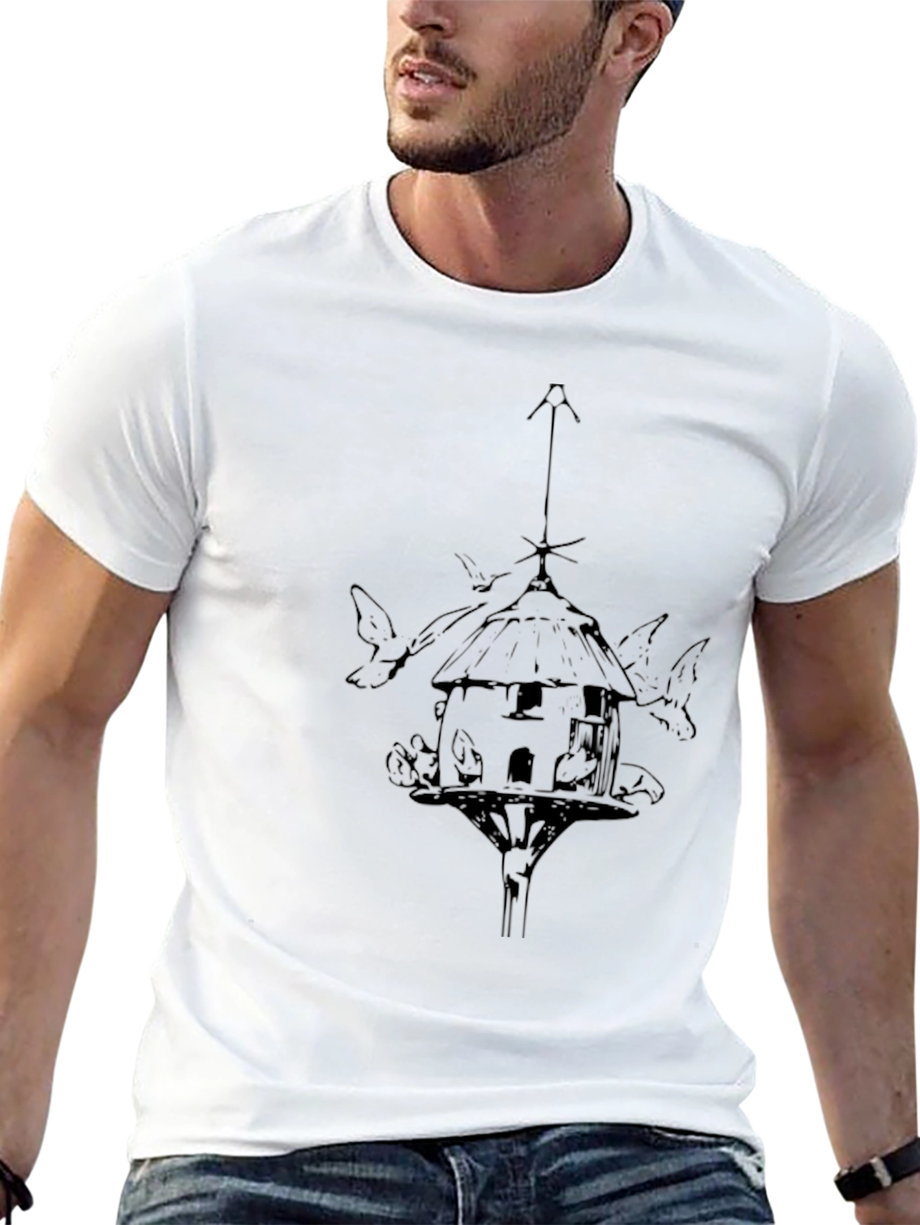 Birdhouse Graphic Tee - Stylish Casual Comfort