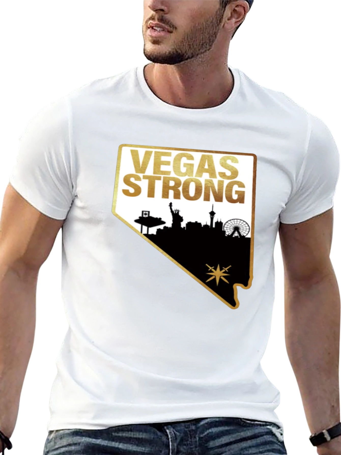 Vegas Strong Graphic T-Shirt - Unisex Cotton Tee