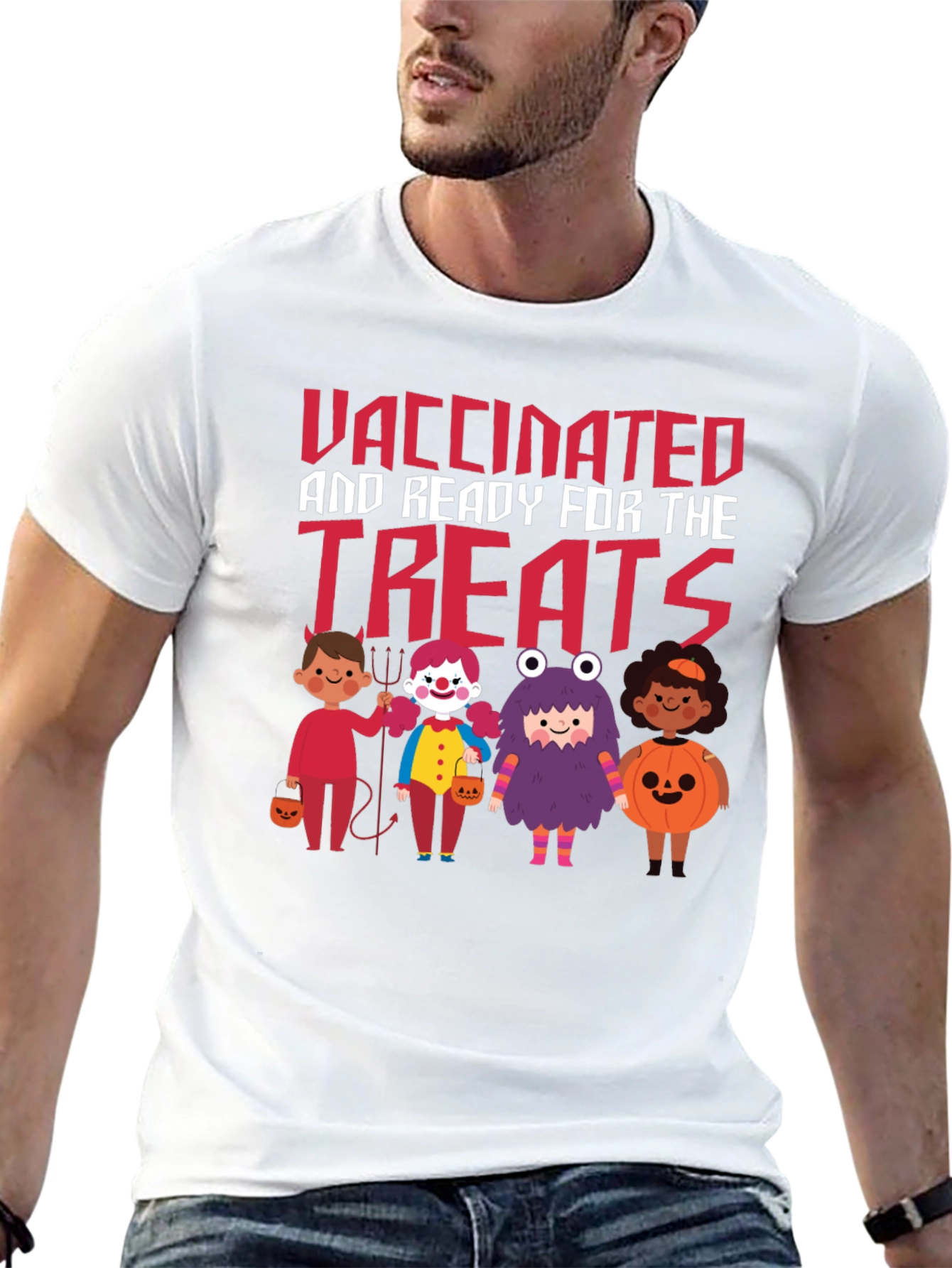 Vaccinated and Ready for the Treats Halloween T-Shirt