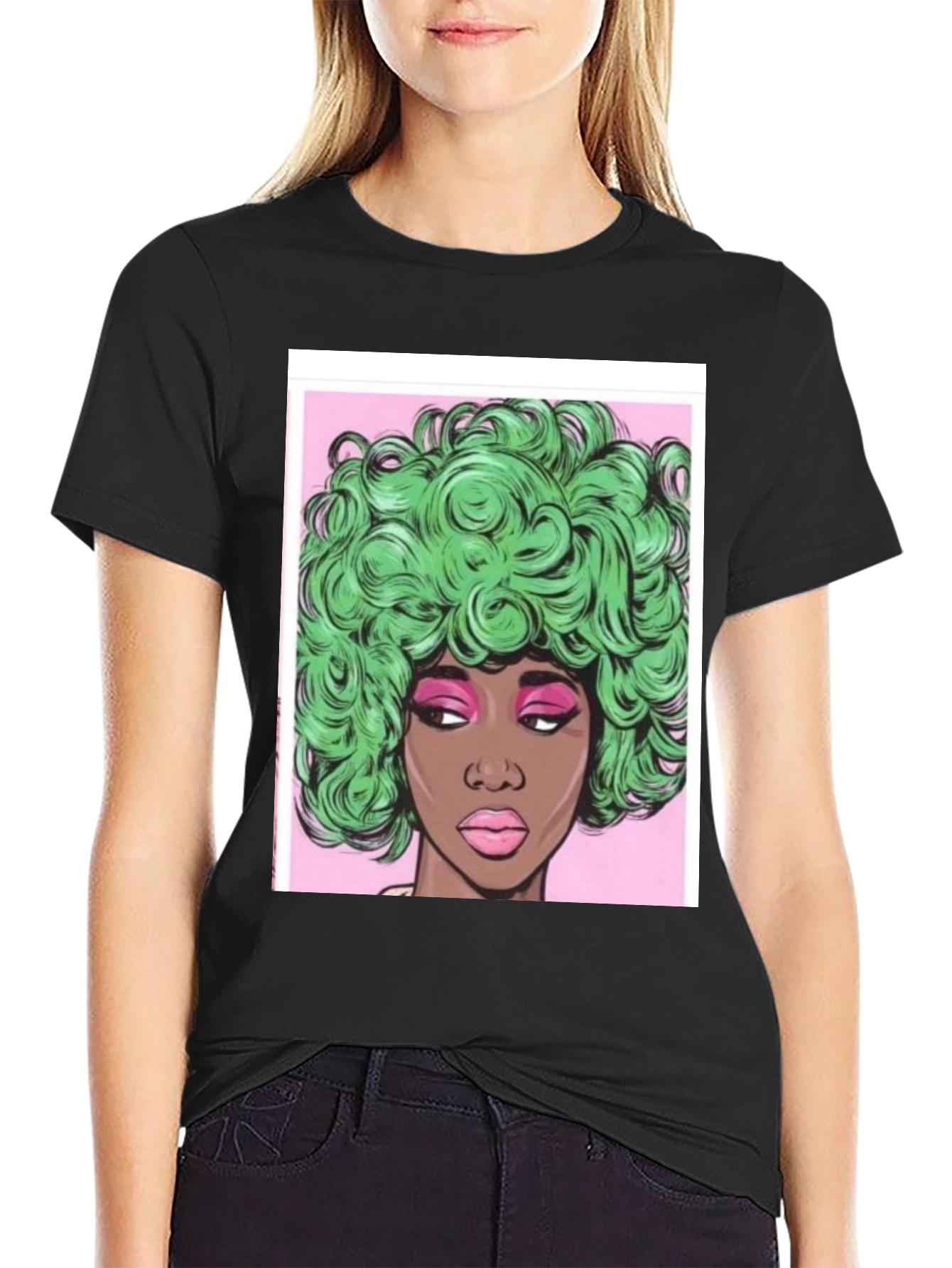 Funky Afro Pop Art T-Shirt