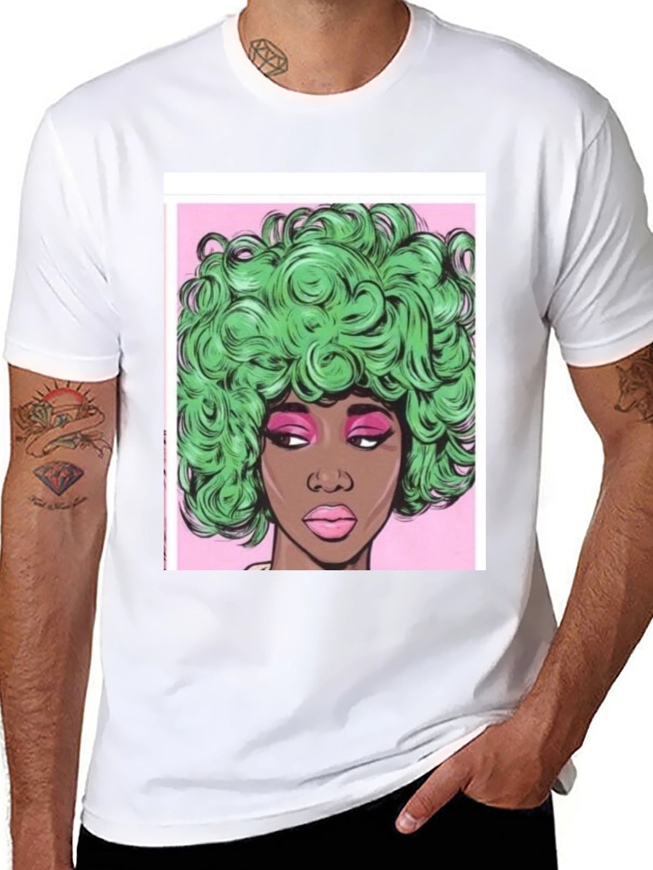 Funky Afro Pop Art T-Shirt