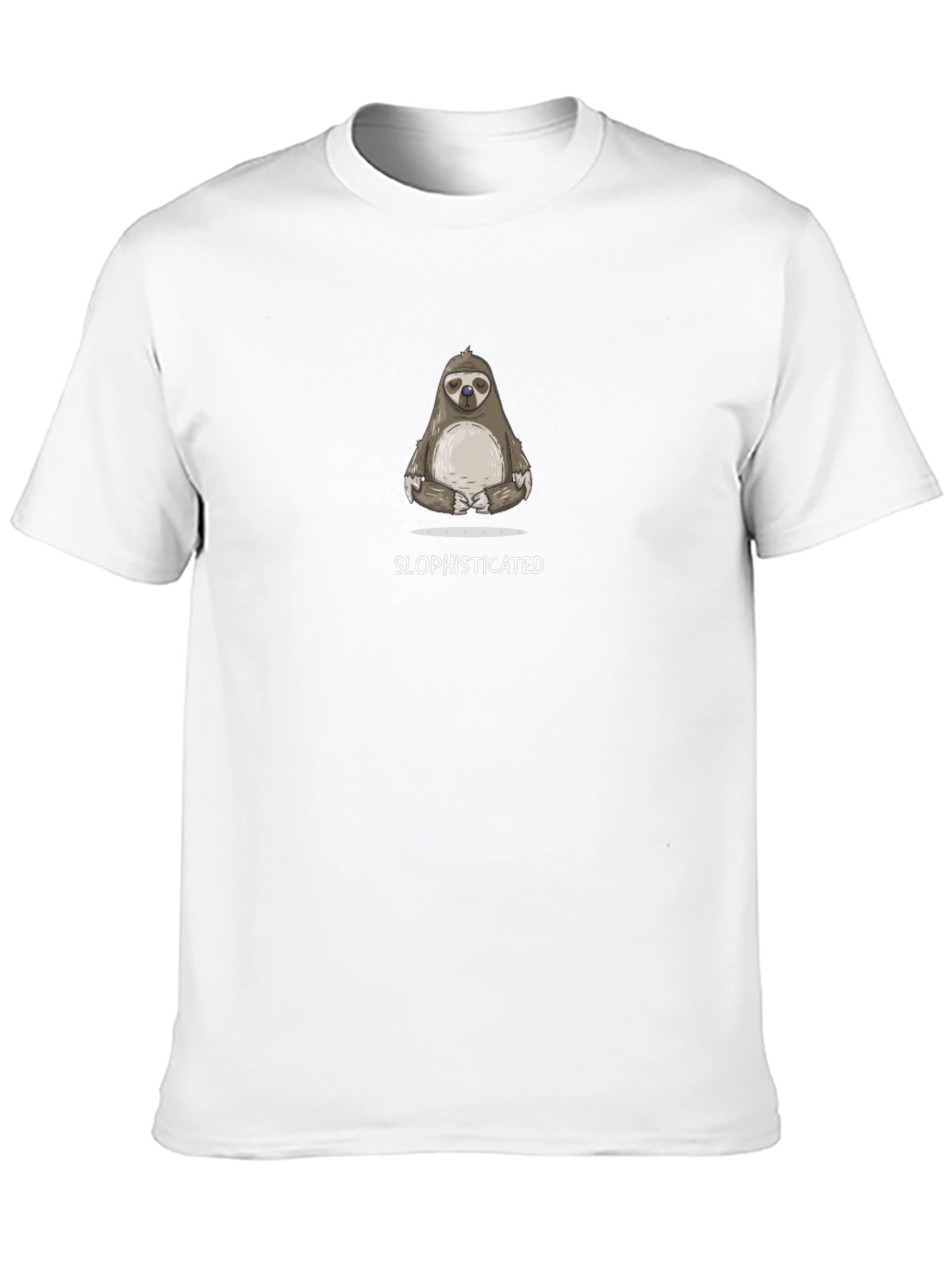 Slophisticated Sloth Graphic Tee - Black