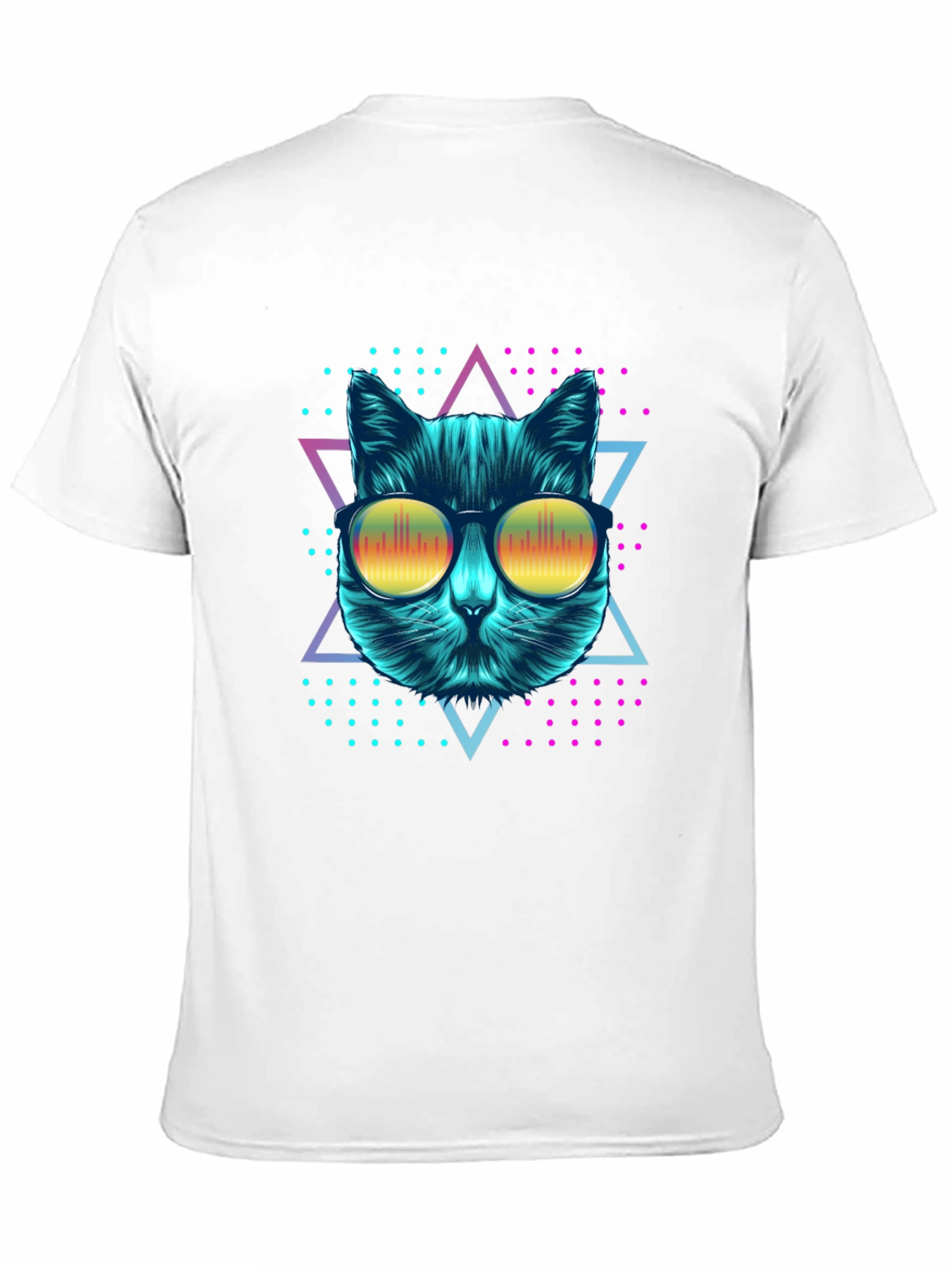Cool Cat Graphic Tee - Retro Style