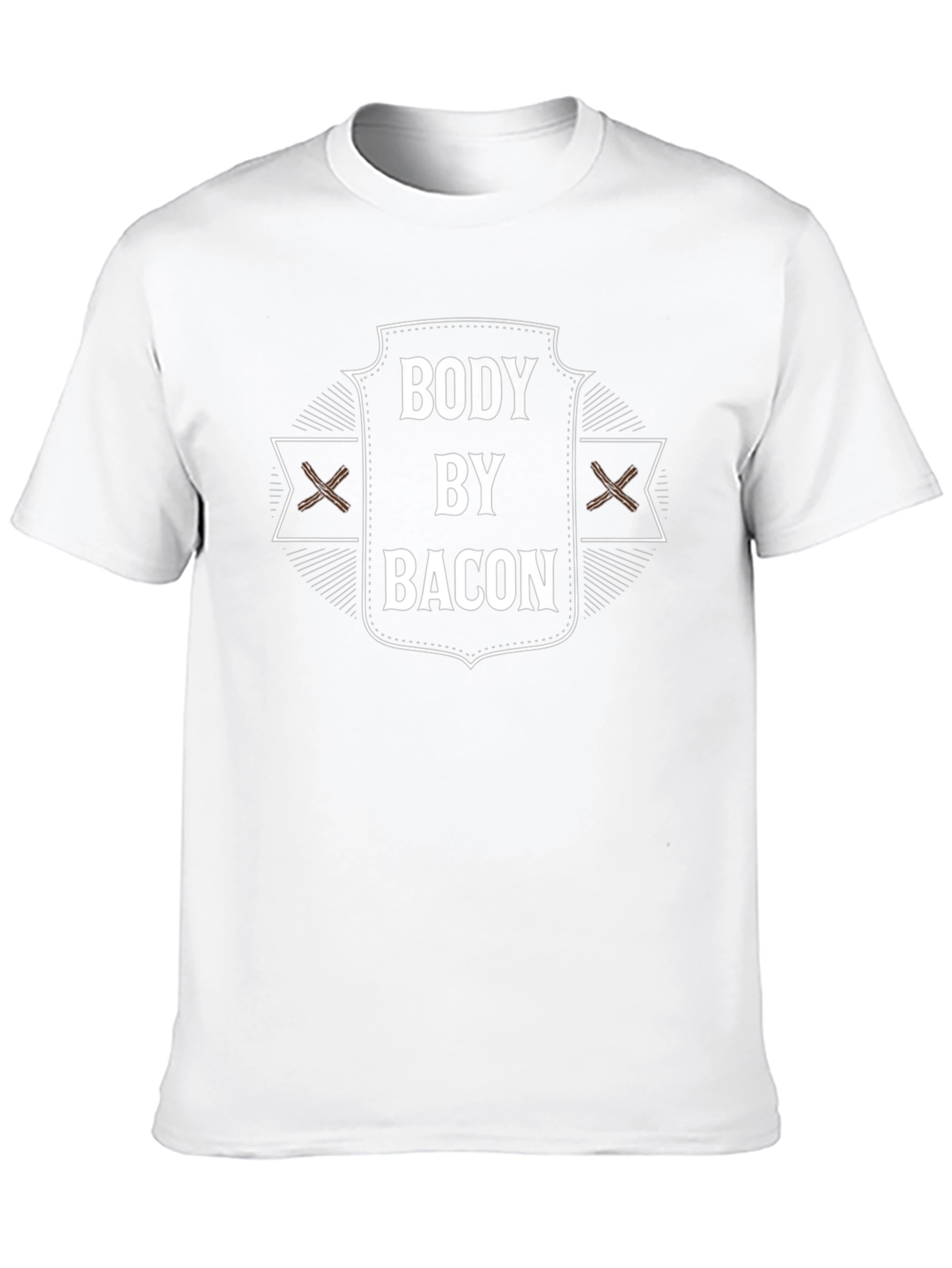 Body By Bacon Graphic Tee - Mens Black T-Shirt