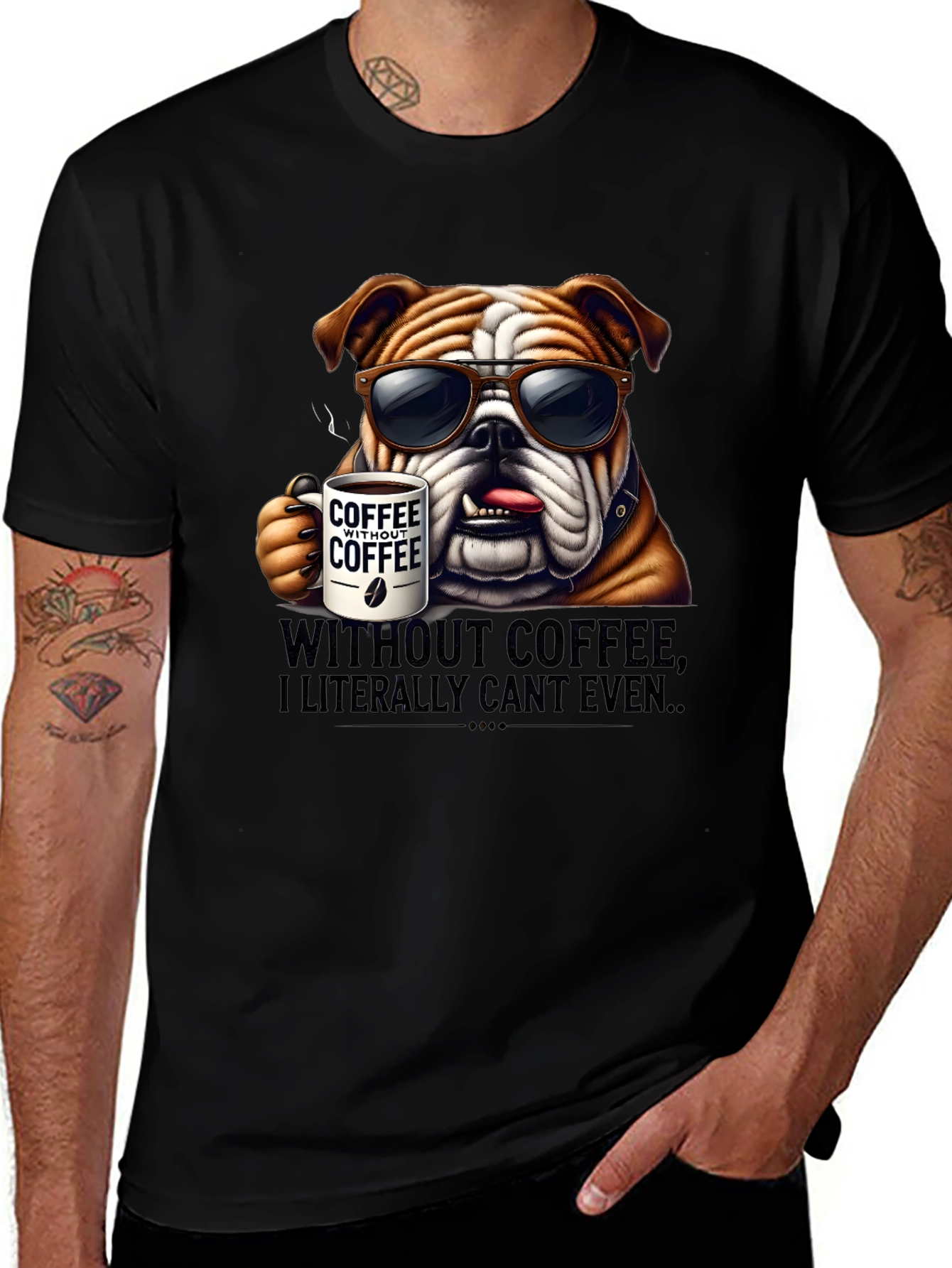 Coffee Bulldog T-Shirt